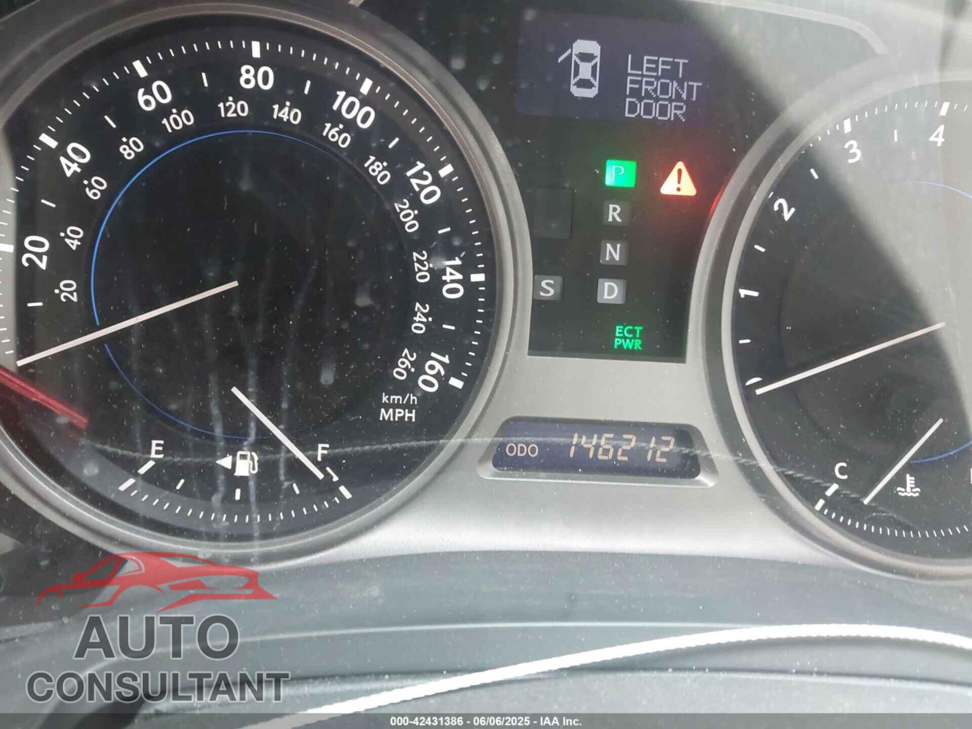 LEXUS IS 250 2010 - JTHBF5C27A2097106