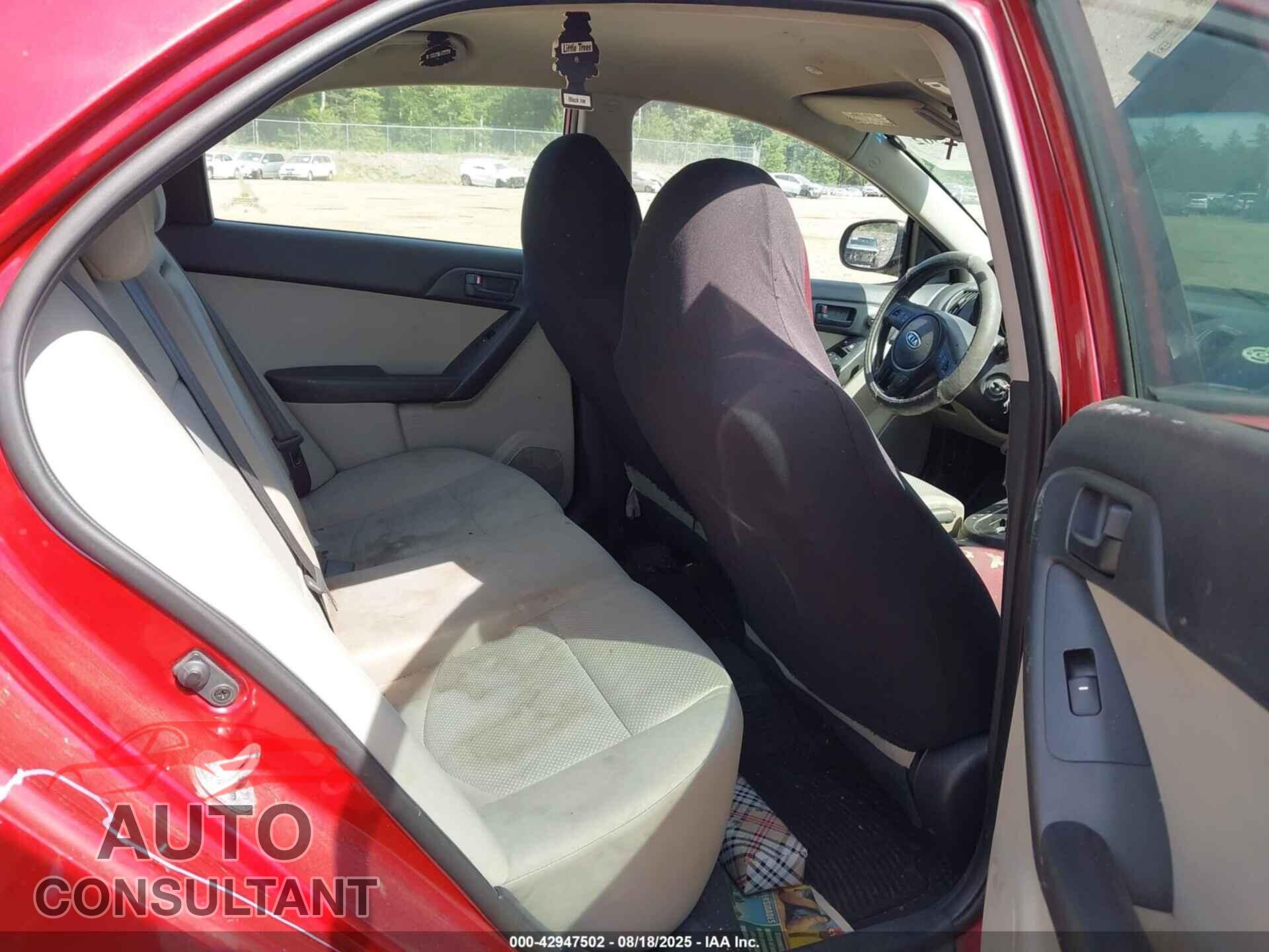 KIA FORTE 2010 - KNAFU4A27A5081232