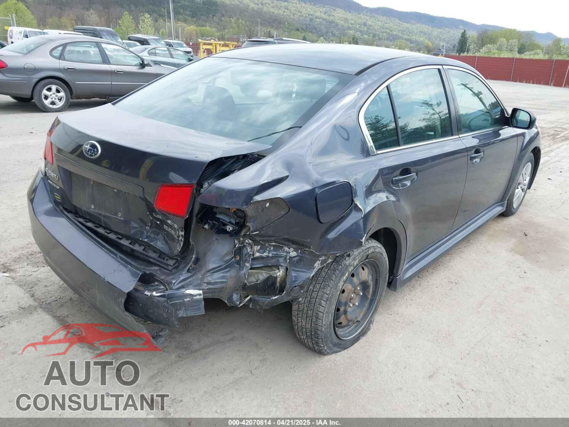SUBARU LEGACY 2010 - 4S3BMBA69A3247500