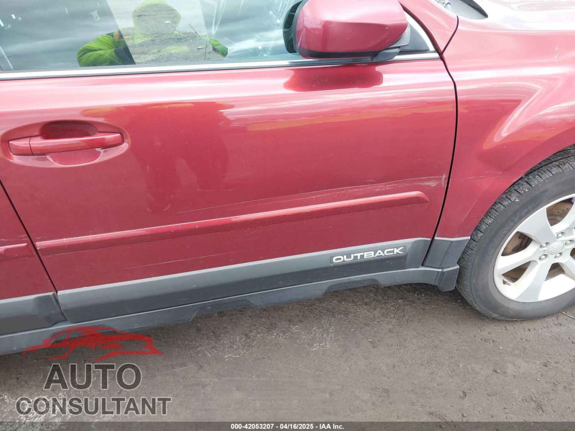 SUBARU OUTBACK 2013 - 4S4BRBCC7D3226407