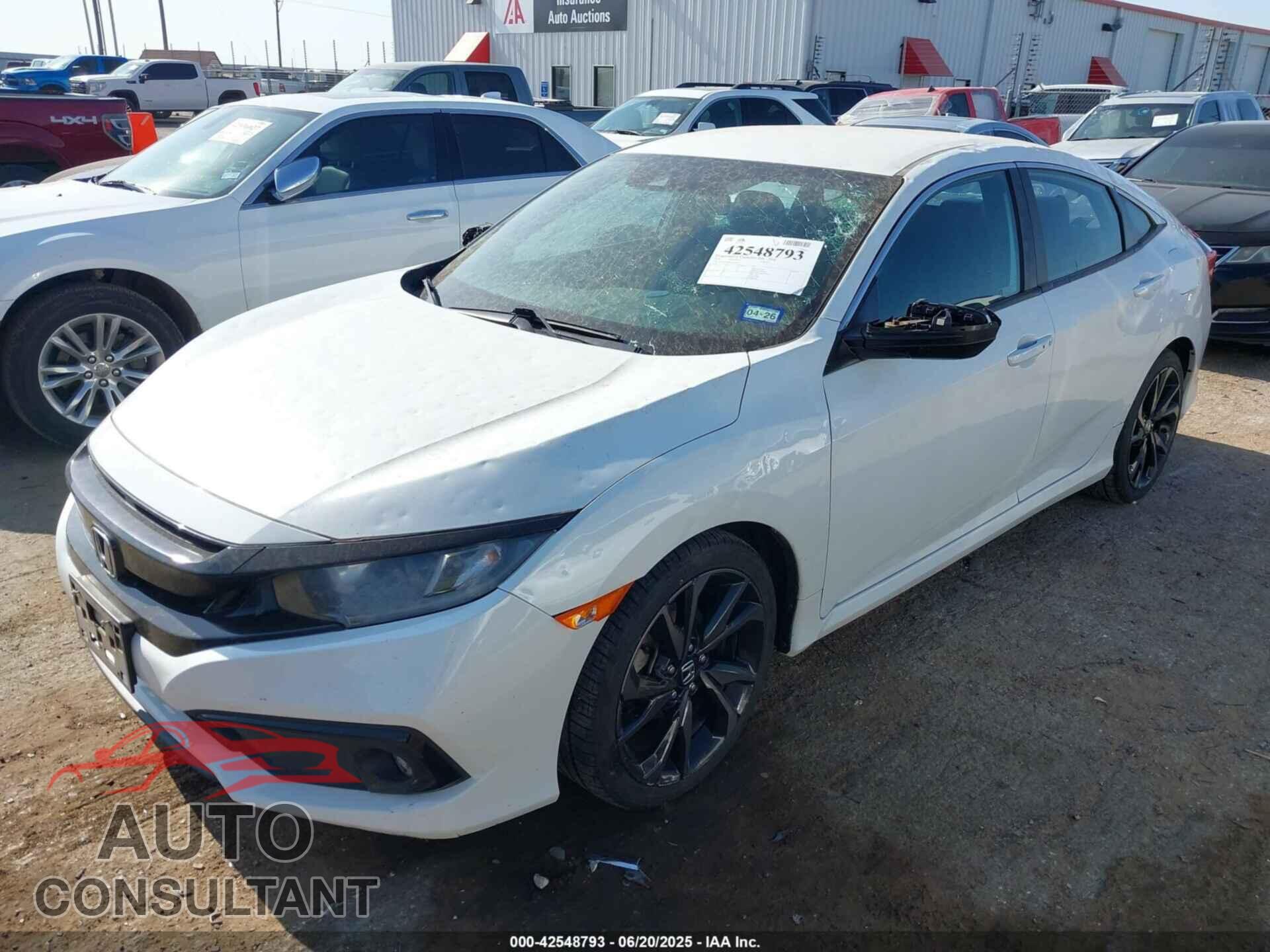 HONDA CIVIC 2020 - 19XFC2F88LE023645