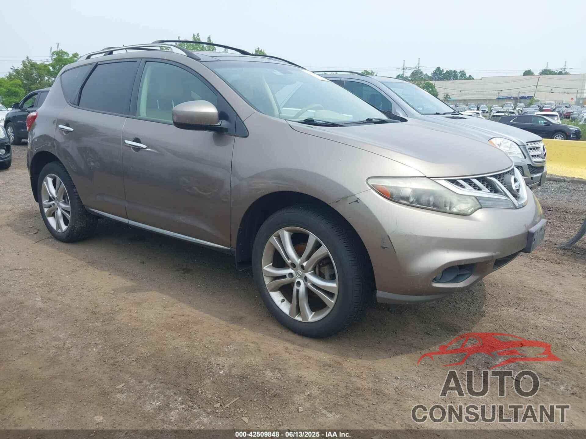 NISSAN MURANO 2011 - JN8AZ1MW9BW165564