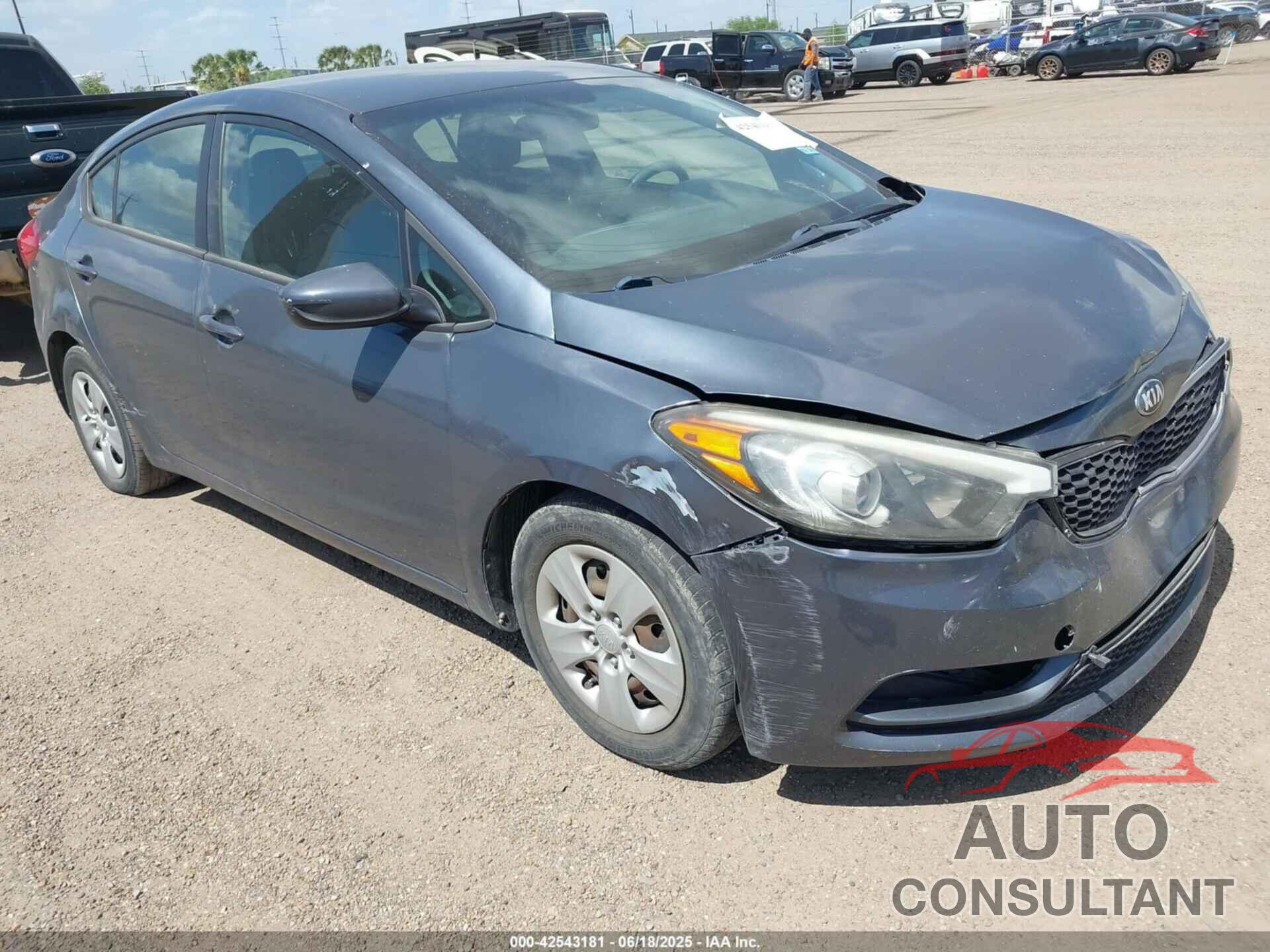 KIA FORTE 2016 - KNAFK4A69G5565839