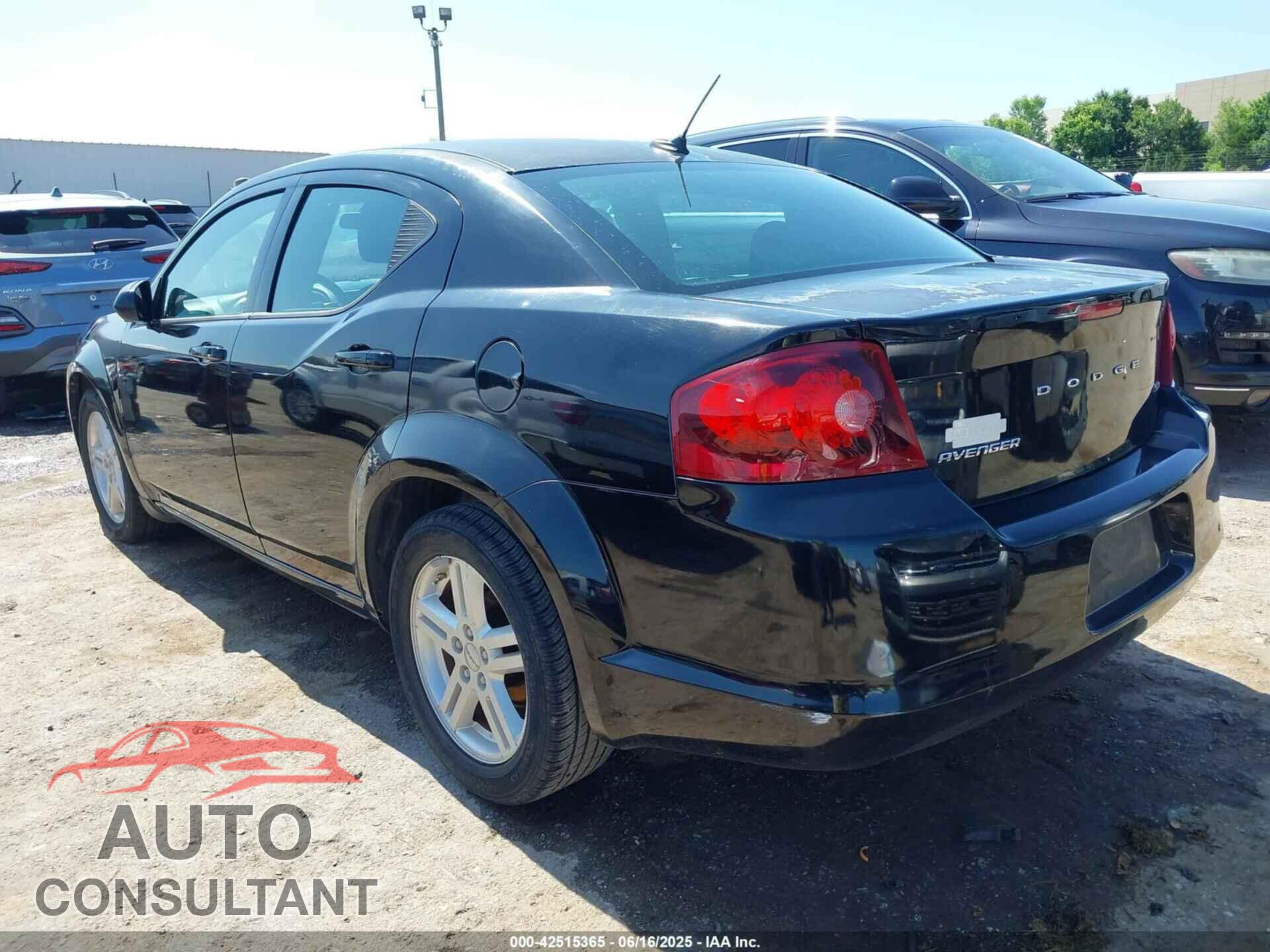 DODGE AVENGER 2012 - 1C3CDZCB6CN280456