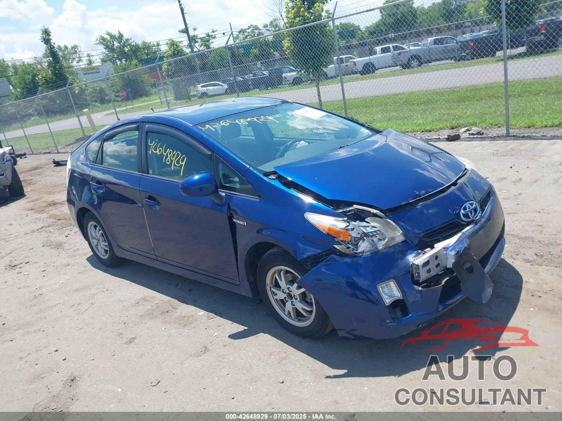 TOYOTA PRIUS 2011 - JTDKN3DU6B5331504