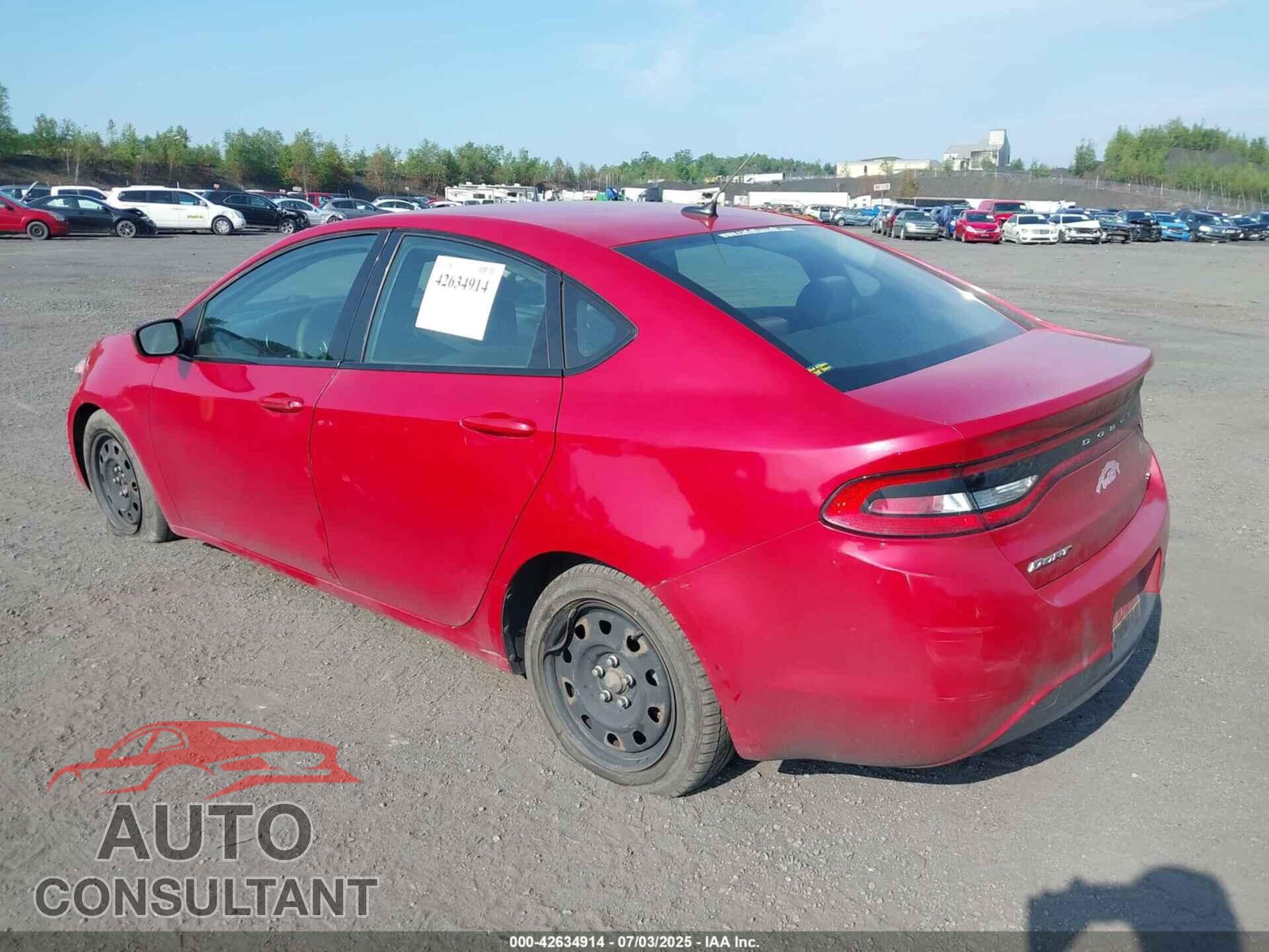DODGE DART 2014 - 1C3CDFAA0ED668882