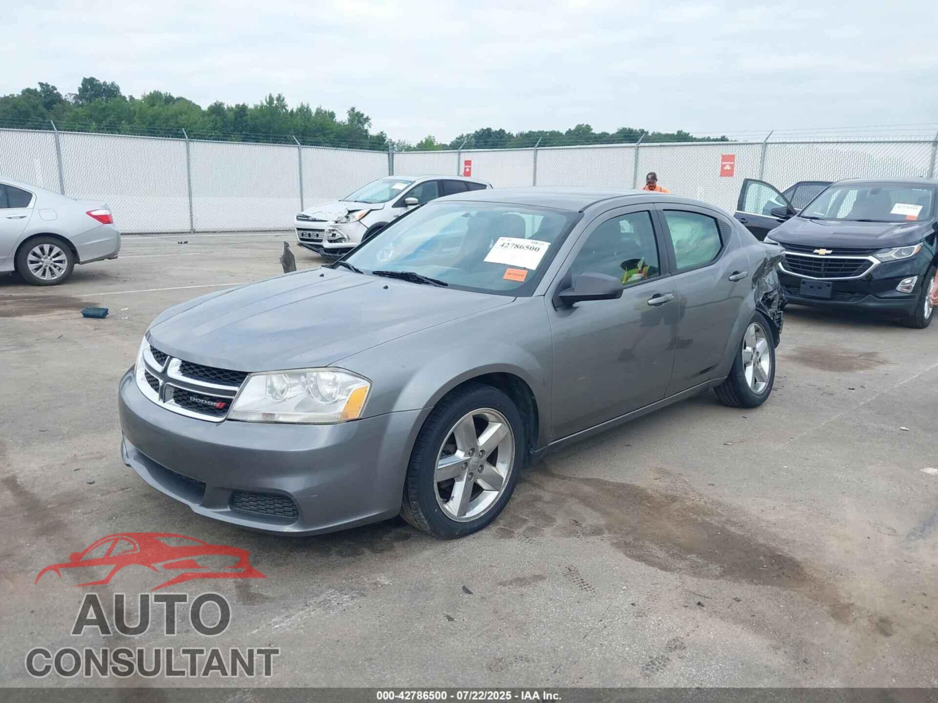DODGE AVENGER 2012 - 1C3CDZAB1CN237520