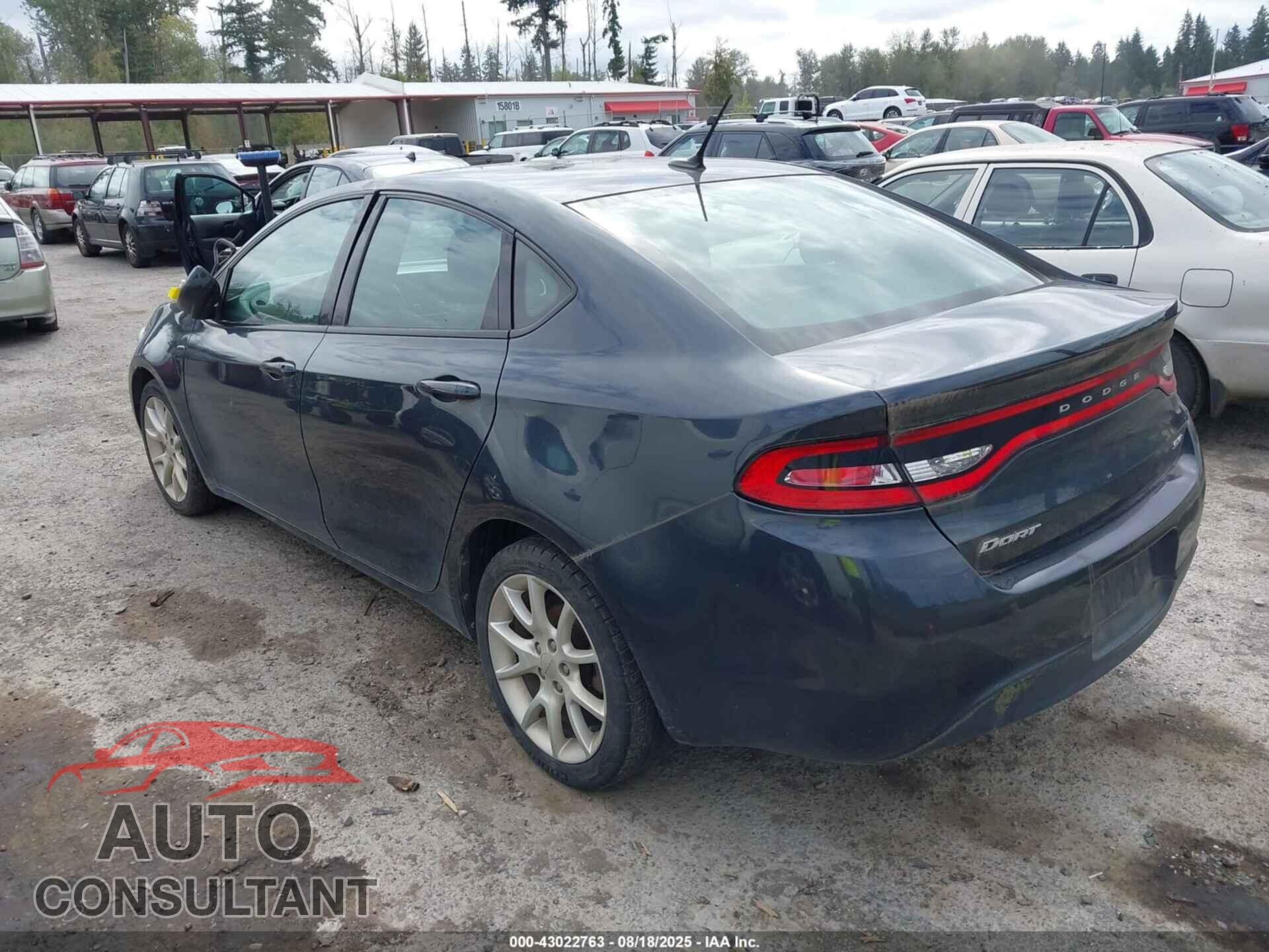 DODGE DART 2013 - 1C3CDFBA7DD152337