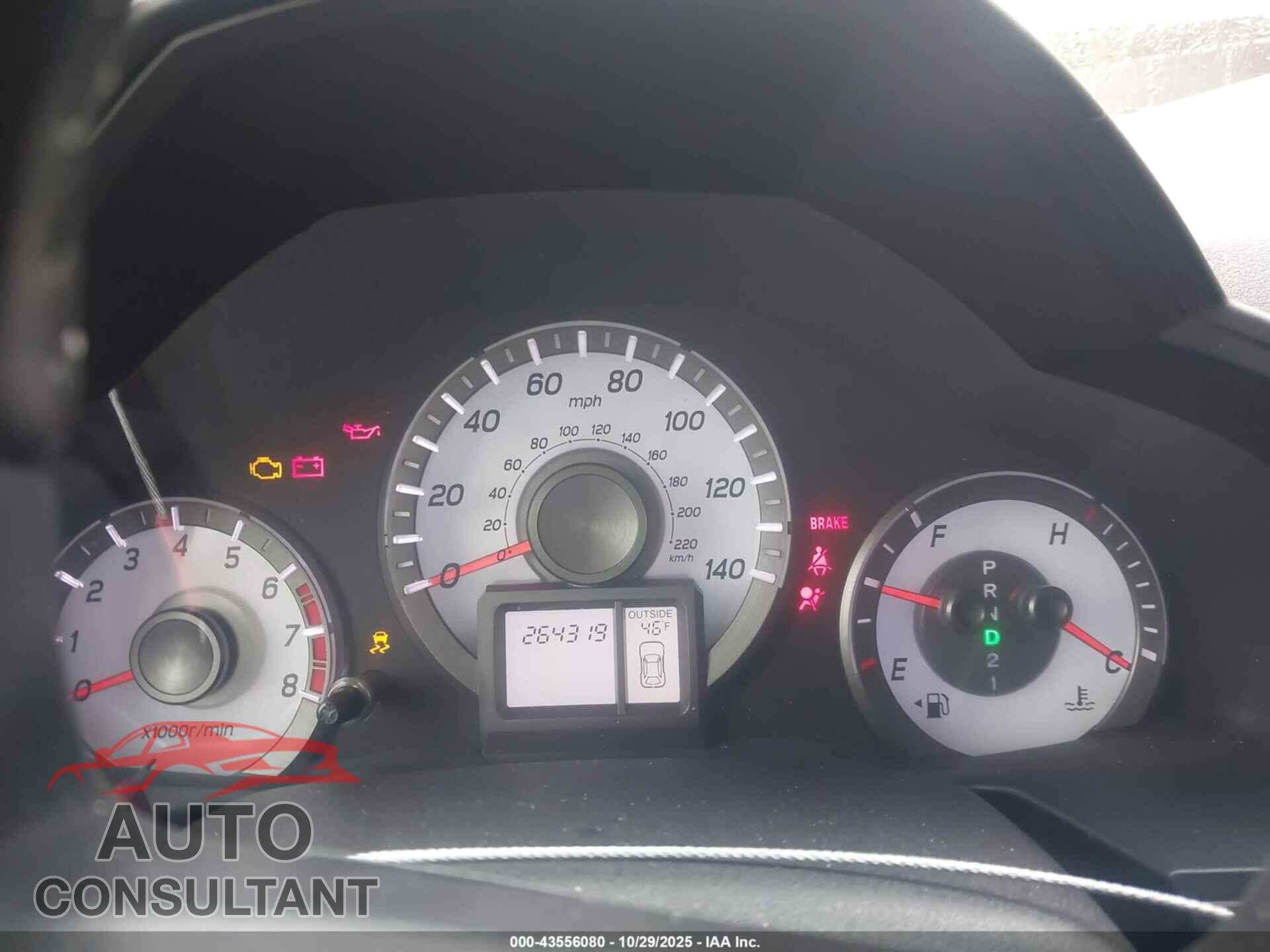 HONDA PILOT 2012 - 5FNYF4H56CB033762