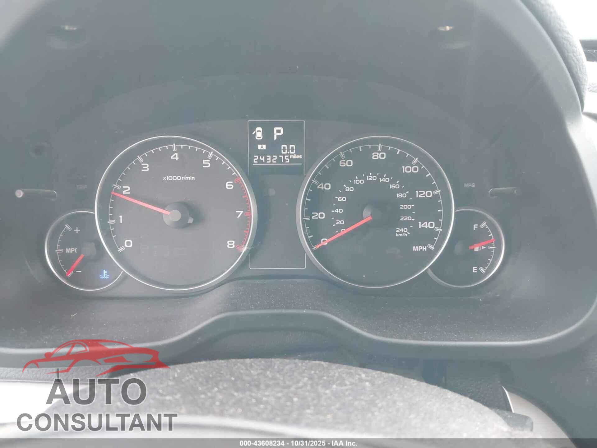 SUBARU OUTBACK 2013 - 4S4BRBBC7D3243158