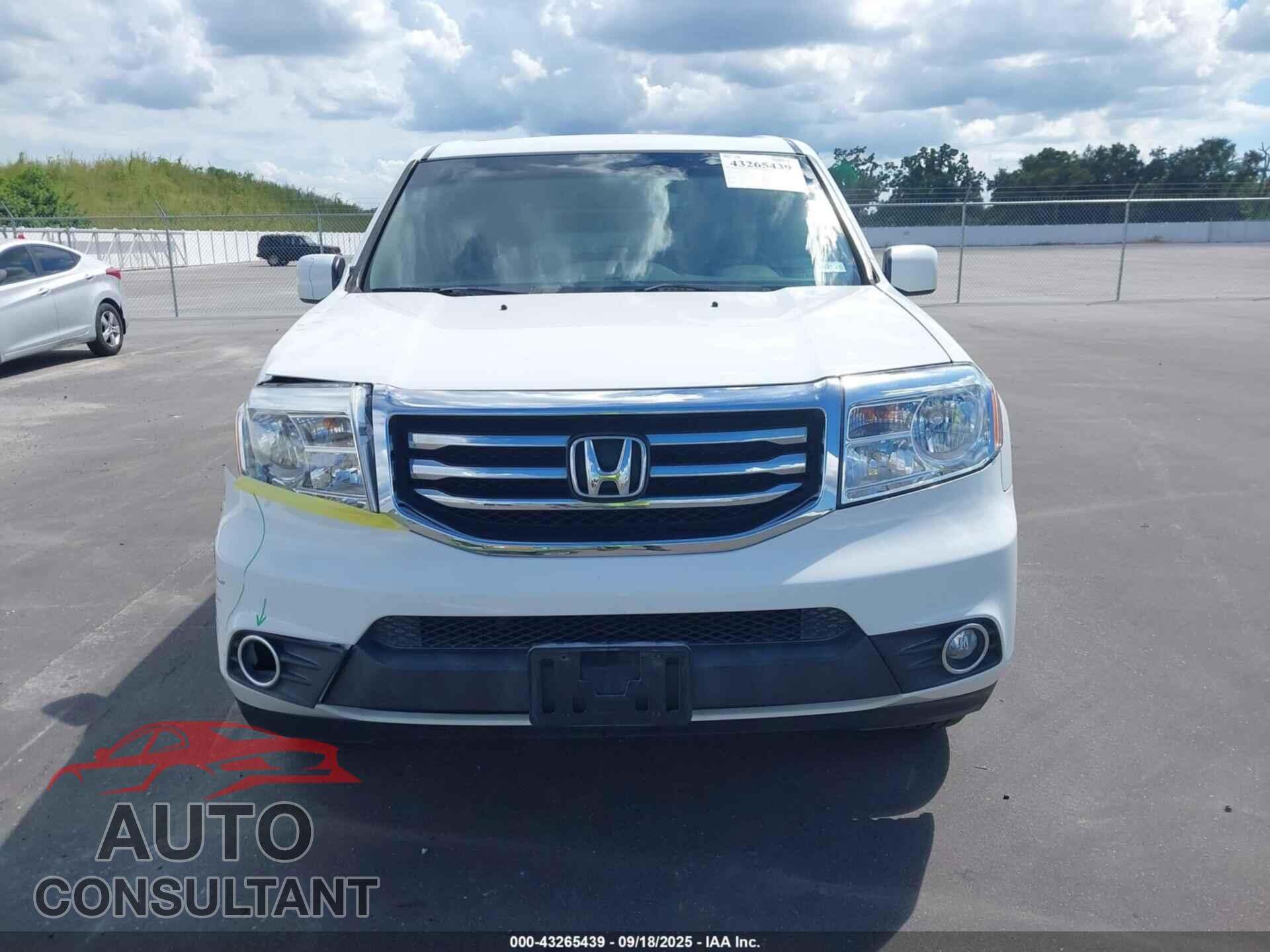 HONDA PILOT 2012 - 5FNYF4H53CB001903