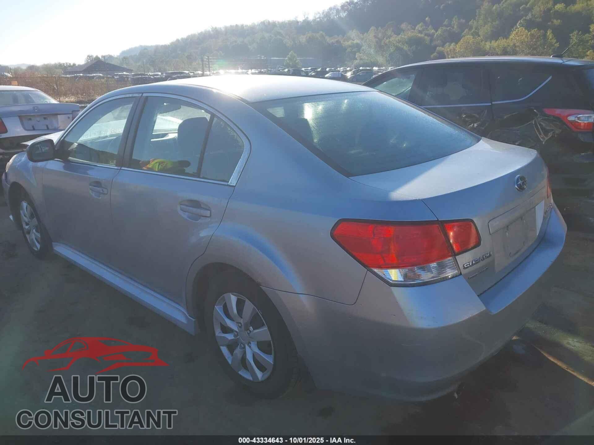 SUBARU LEGACY 2013 - 4S3BMBA60D3012388