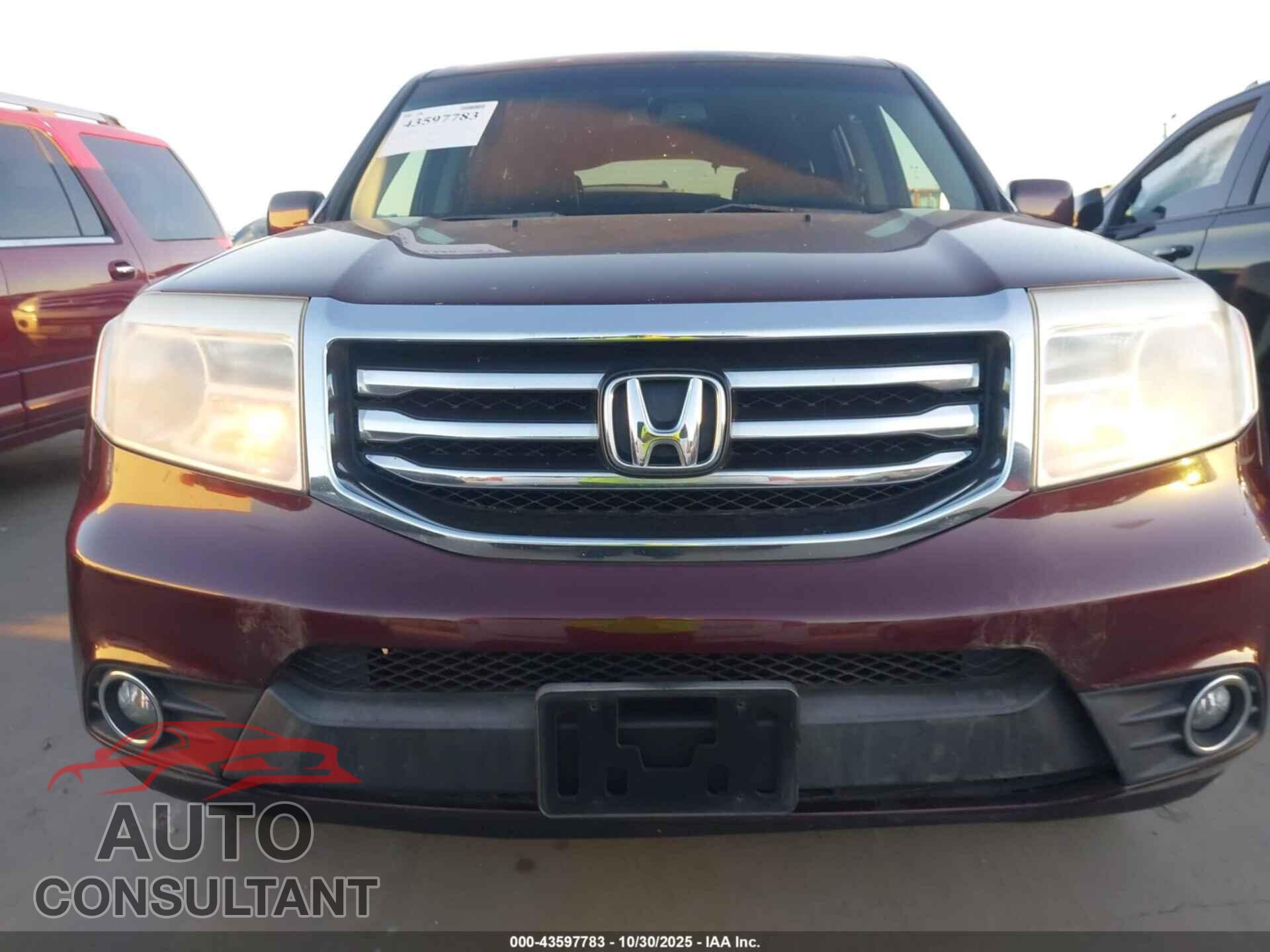 HONDA PILOT 2013 - 5FNYF3H67DB036447