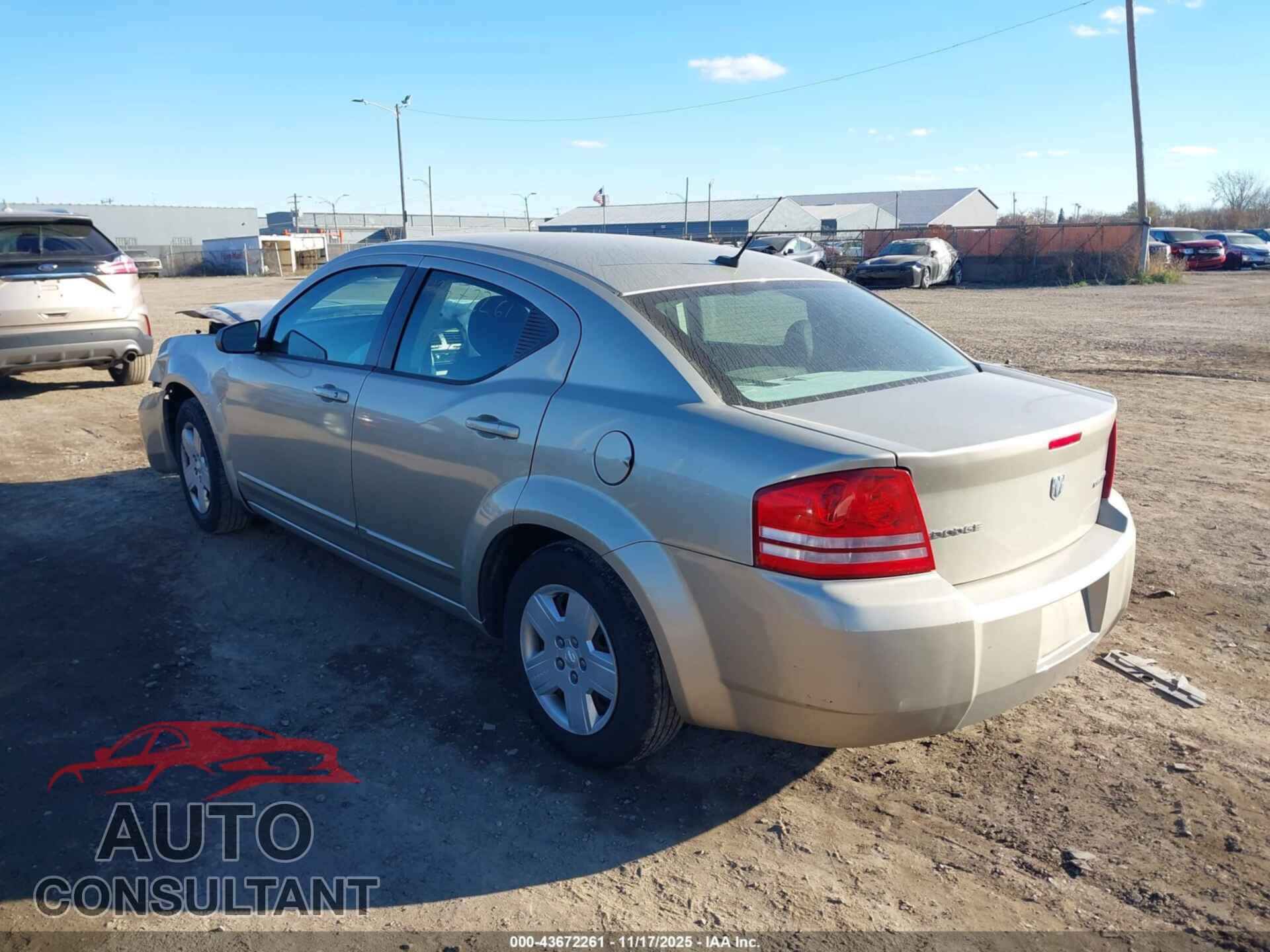DODGE AVENGER 2009 - 1B3LC46B89N537995