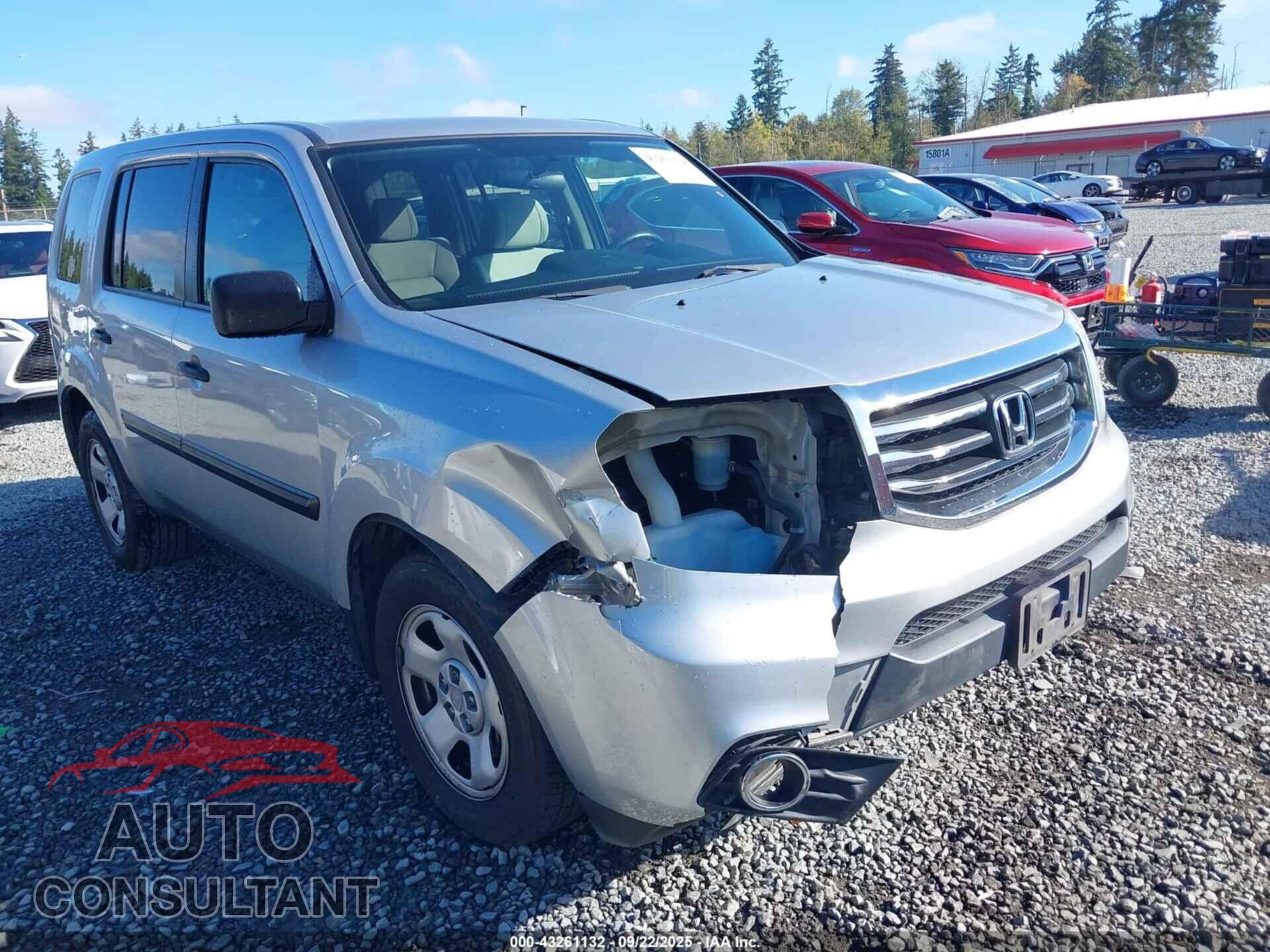 HONDA PILOT 2013 - 5FNYF4H23DB032754