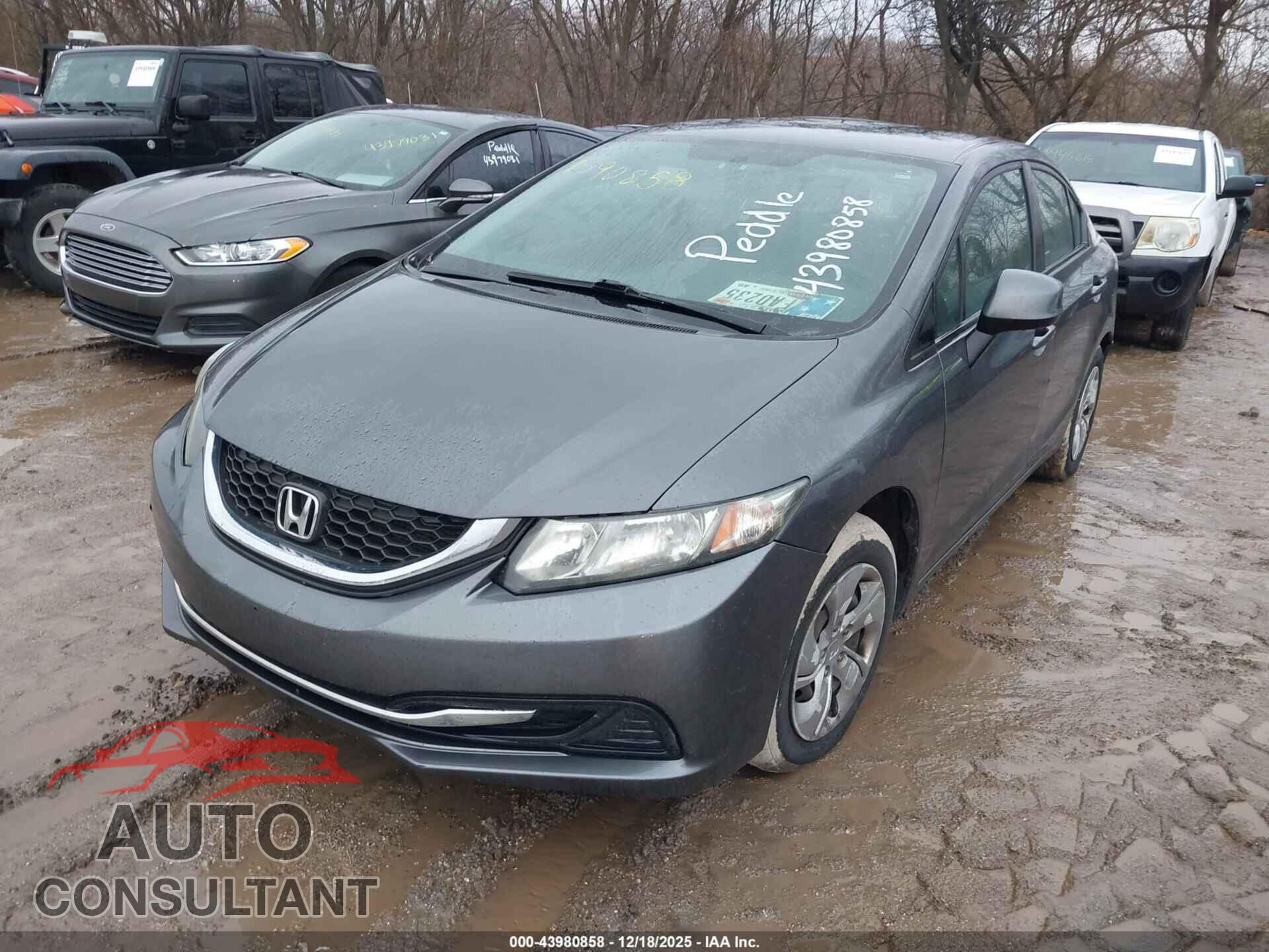 HONDA CIVIC 2013 - 2HGFB2F52DH545560