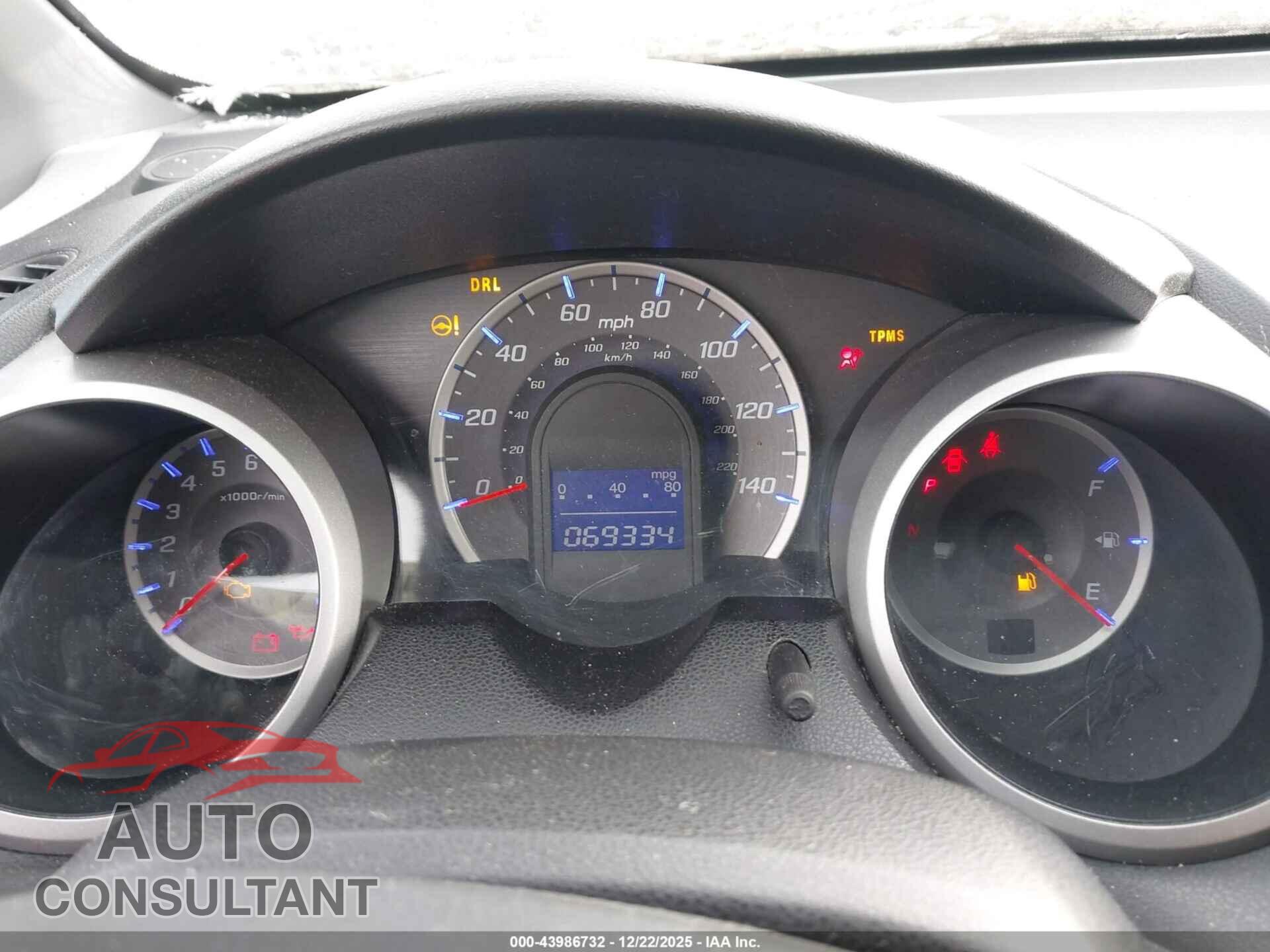 HONDA FIT 2010 - JHMGE8H43AS019295