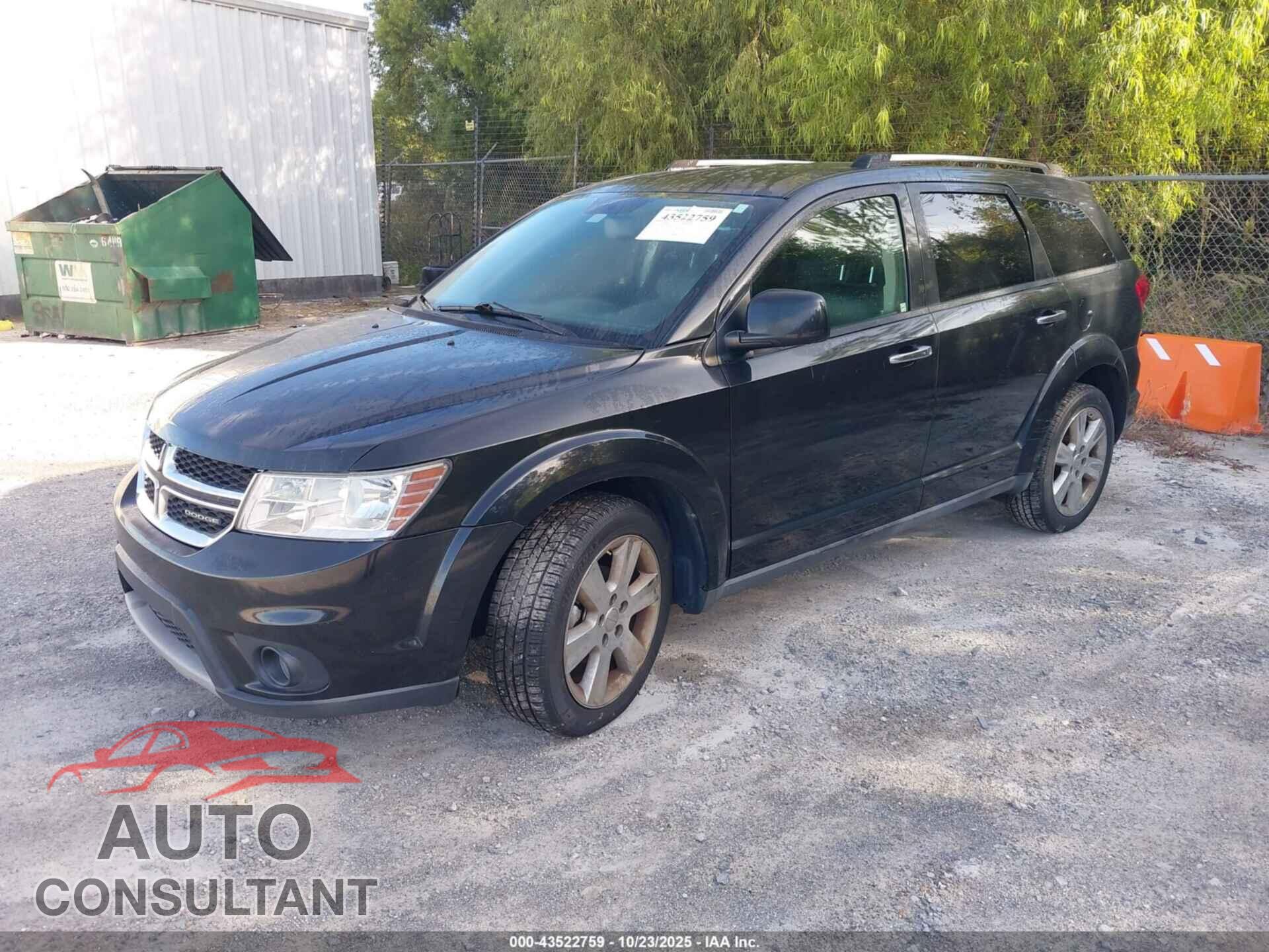 DODGE JOURNEY 2012 - 3C4PDCDG9CT207313
