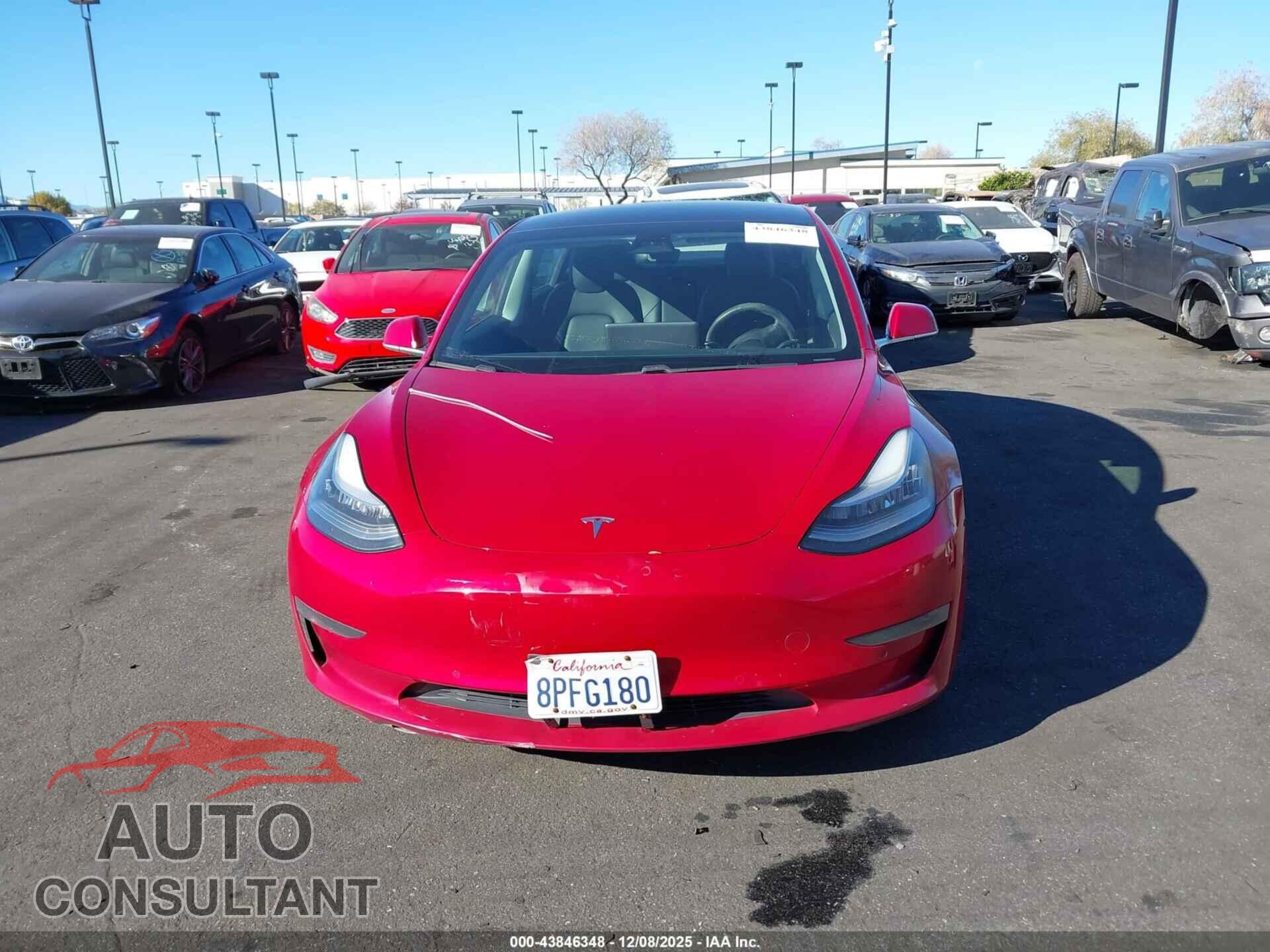 TESLA MODEL 3 2019 - 5YJ3E1EA9KF314546