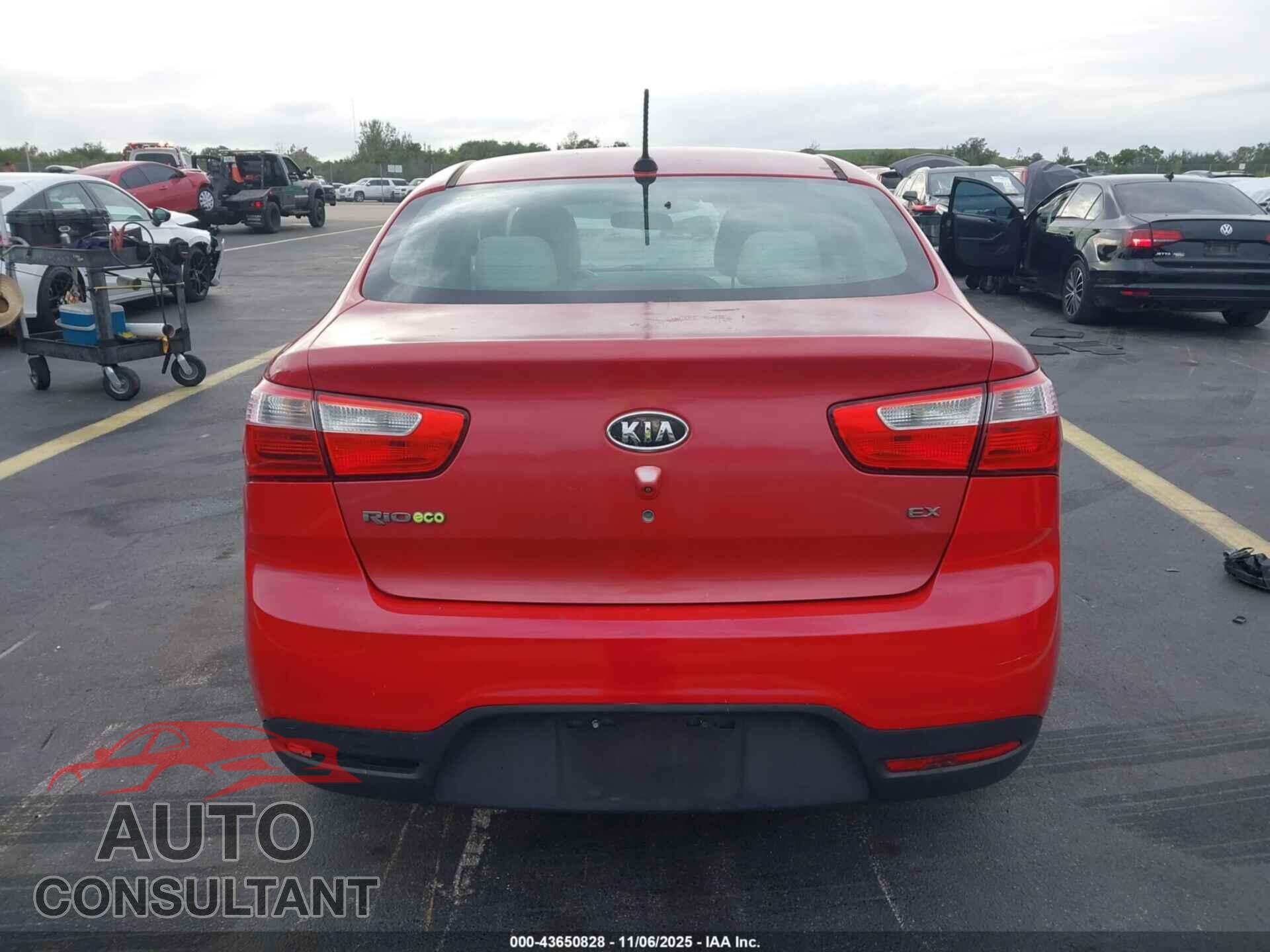 KIA RIO 2013 - KNADN4A35D6117219