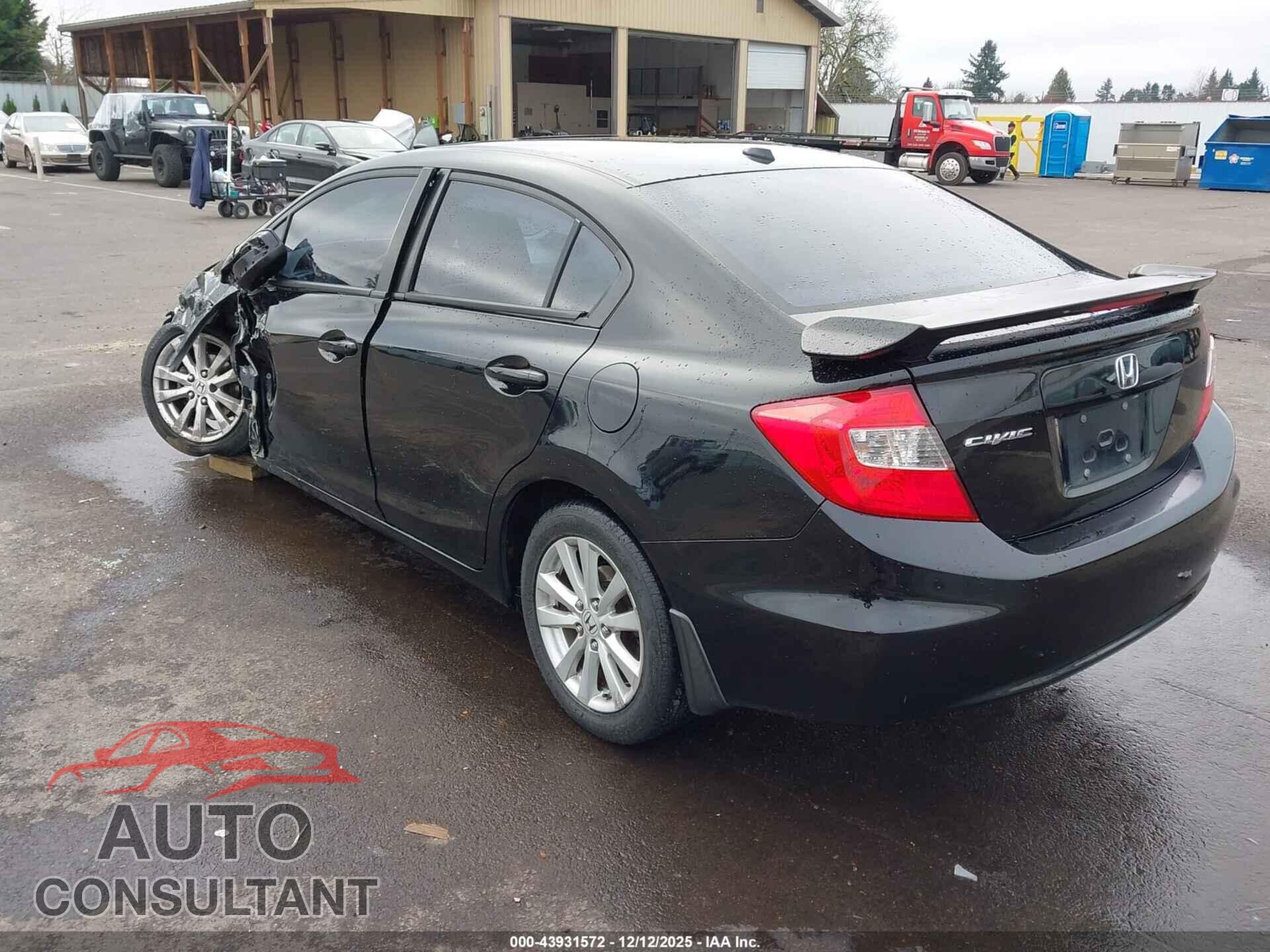HONDA CIVIC 2012 - 19XFB2F92CE331843