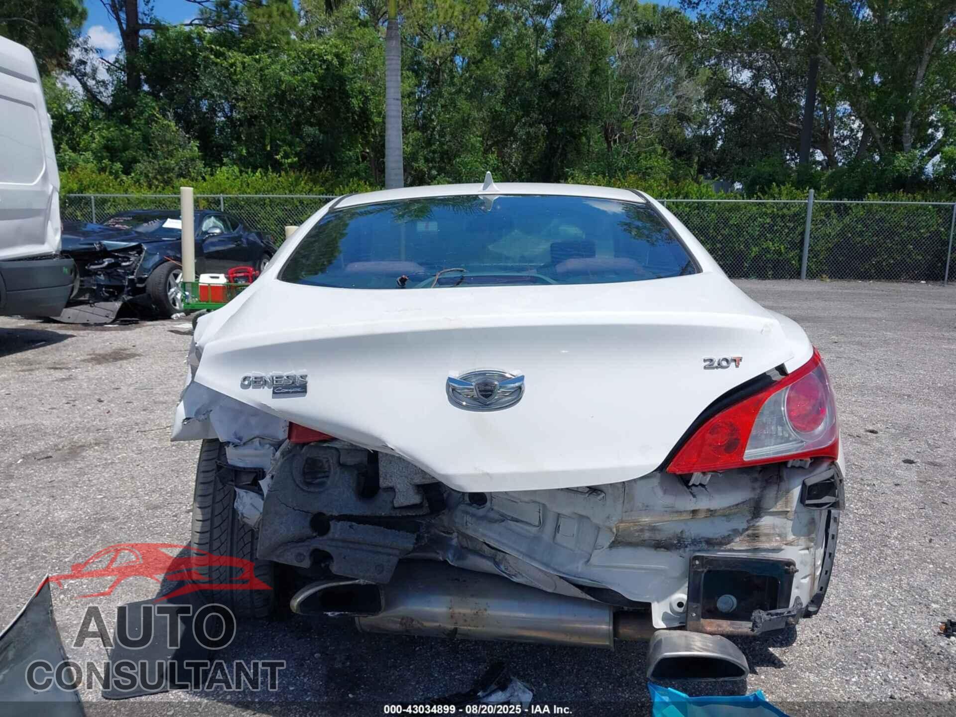 HYUNDAI GENESIS 2012 - KMHHT6KD0CU077036