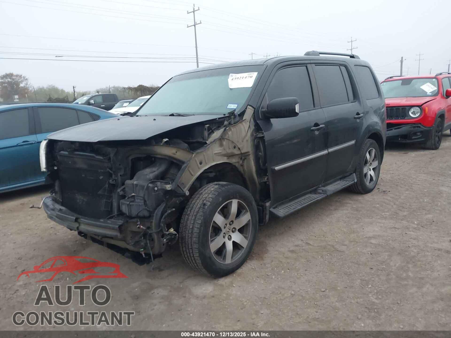 HONDA PILOT 2012 - 5FNYF3H90CB023936