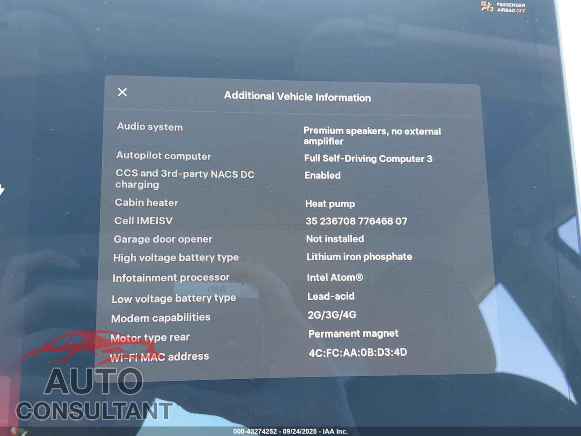 TESLA MODEL 3 2021 - 5YJ3E1EA2MF918331