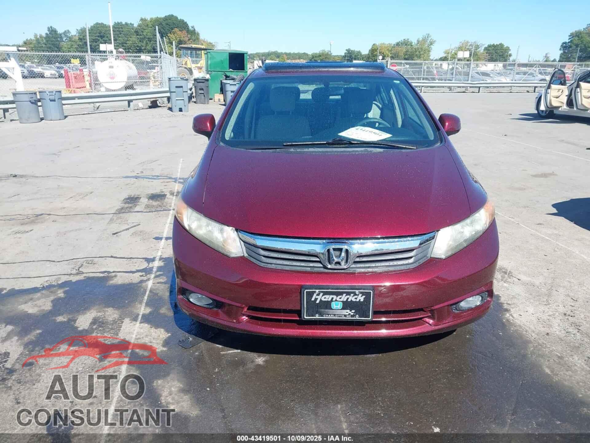 HONDA CIVIC 2012 - 2HGFB2F84CH534780