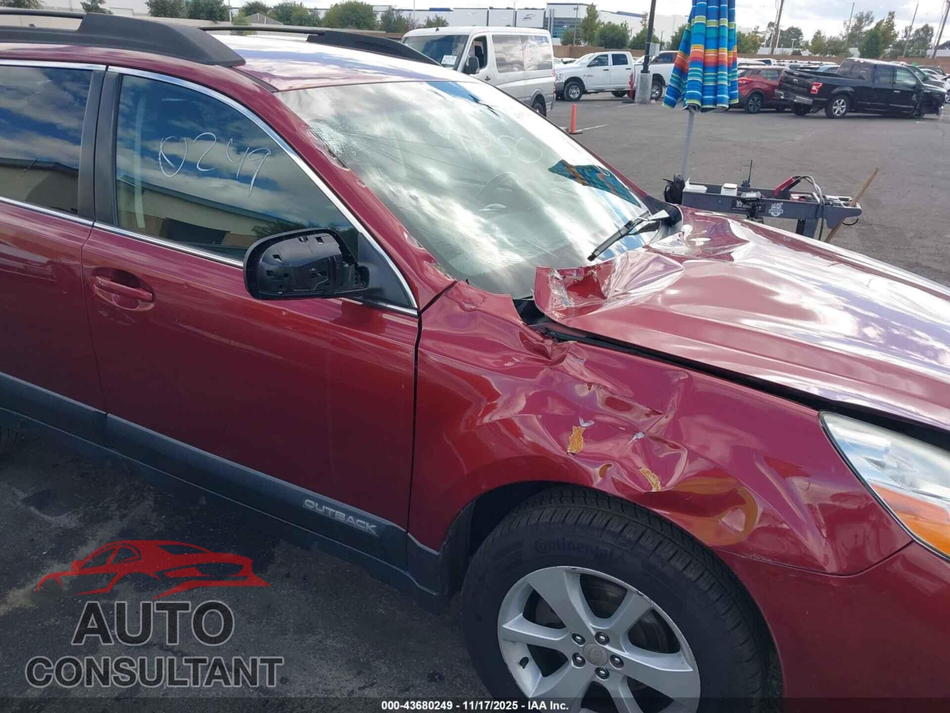 SUBARU OUTBACK 2014 - 4S4BRBCC9E3325733