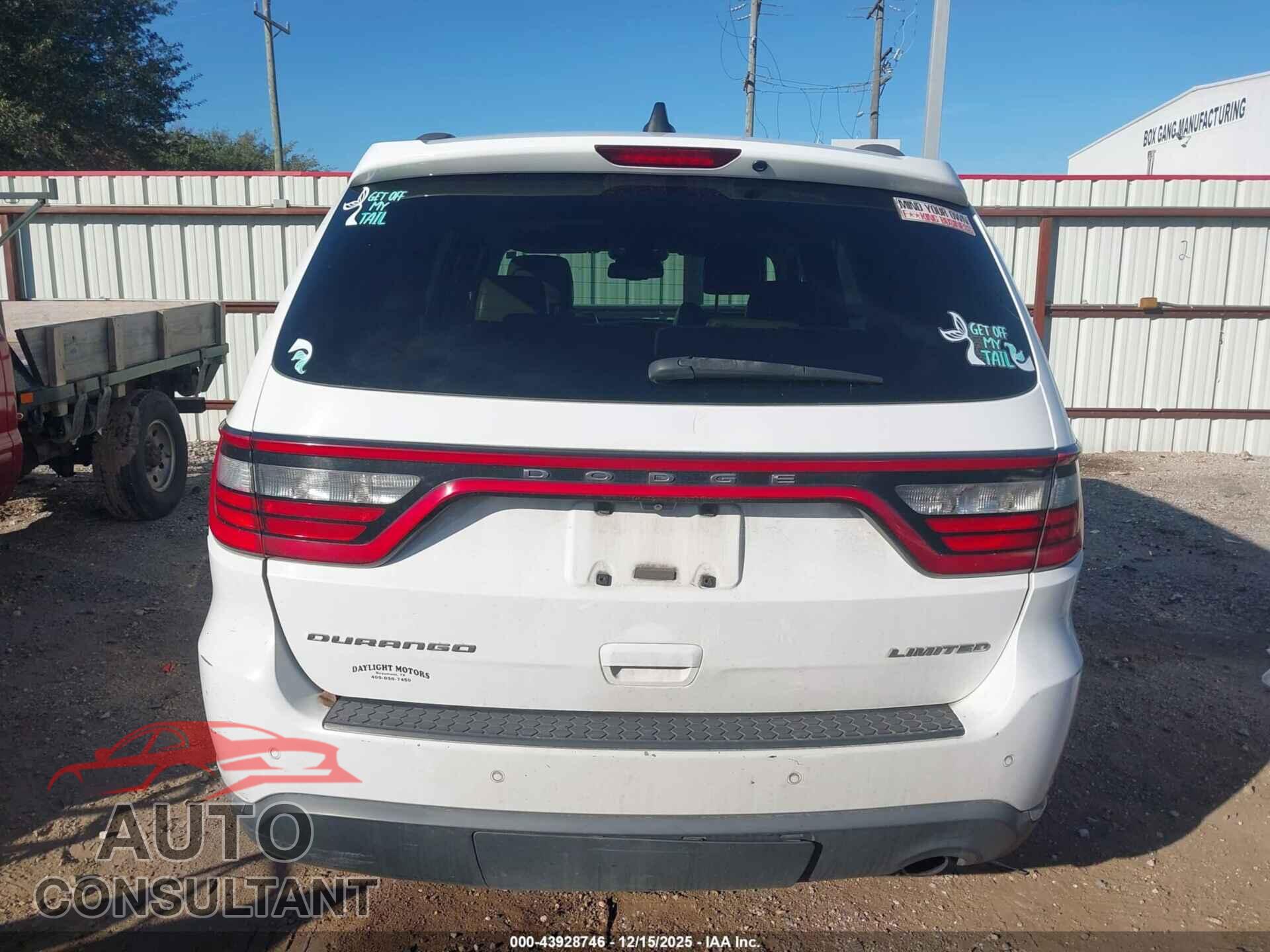 DODGE DURANGO 2014 - 1C4RDHDG8EC351598