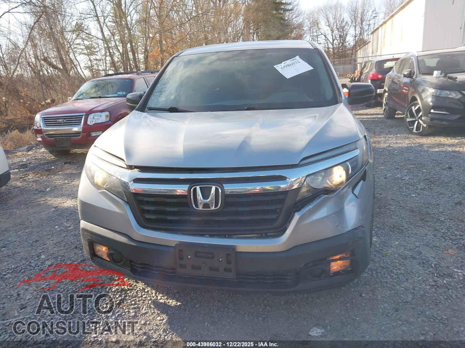 HONDA RIDGELINE 2017 - 5FPYK3F26HB013198