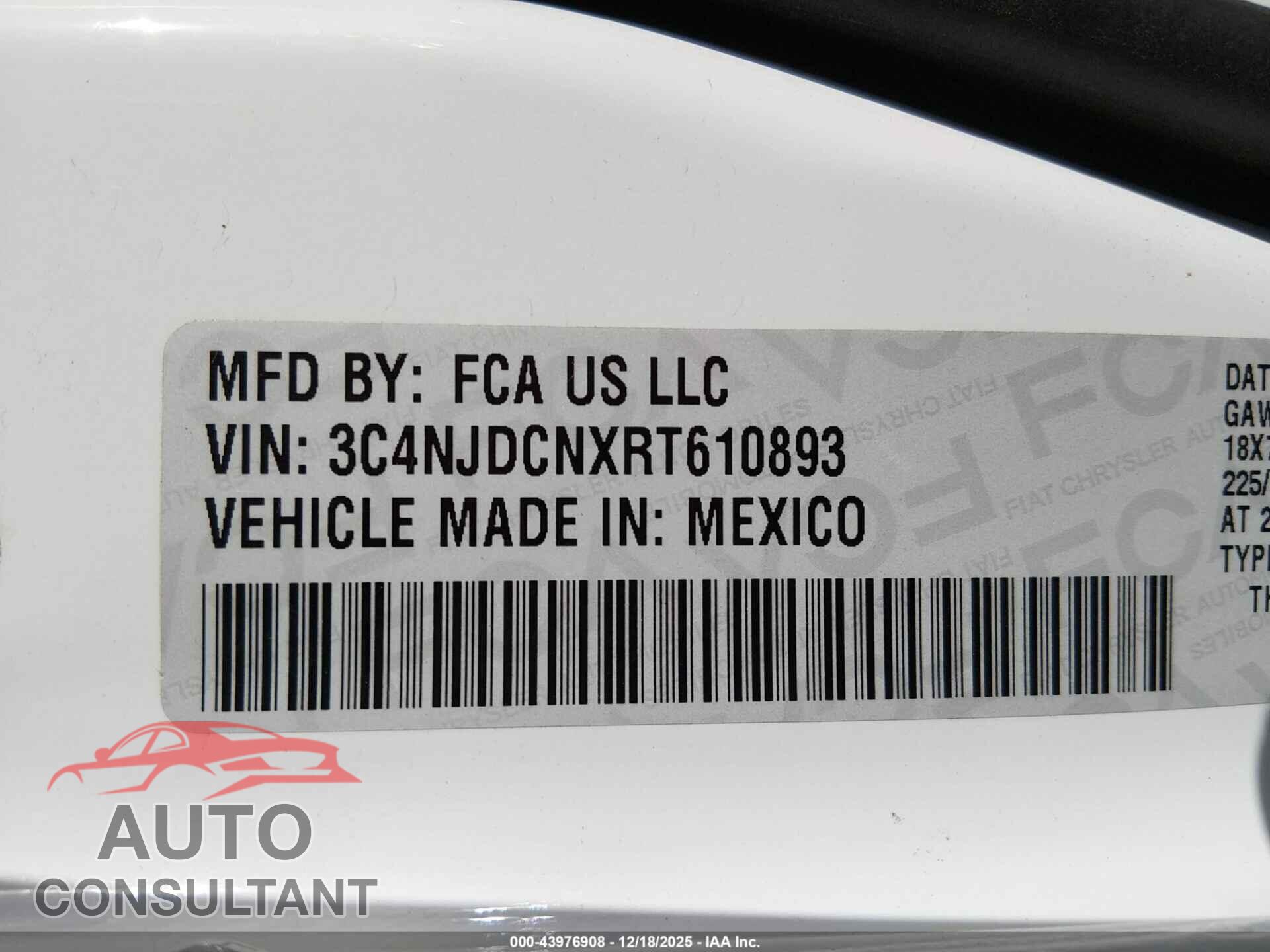 JEEP COMPASS 2024 - 3C4NJDCNXRT610893