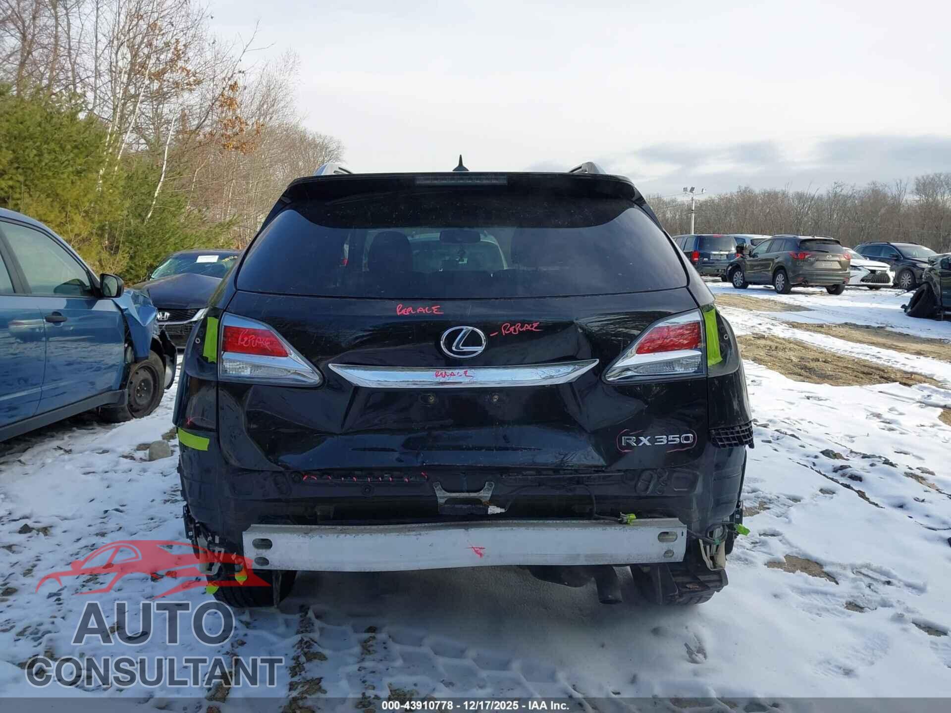 LEXUS RX 350 2013 - 2T2BK1BA2DC211237
