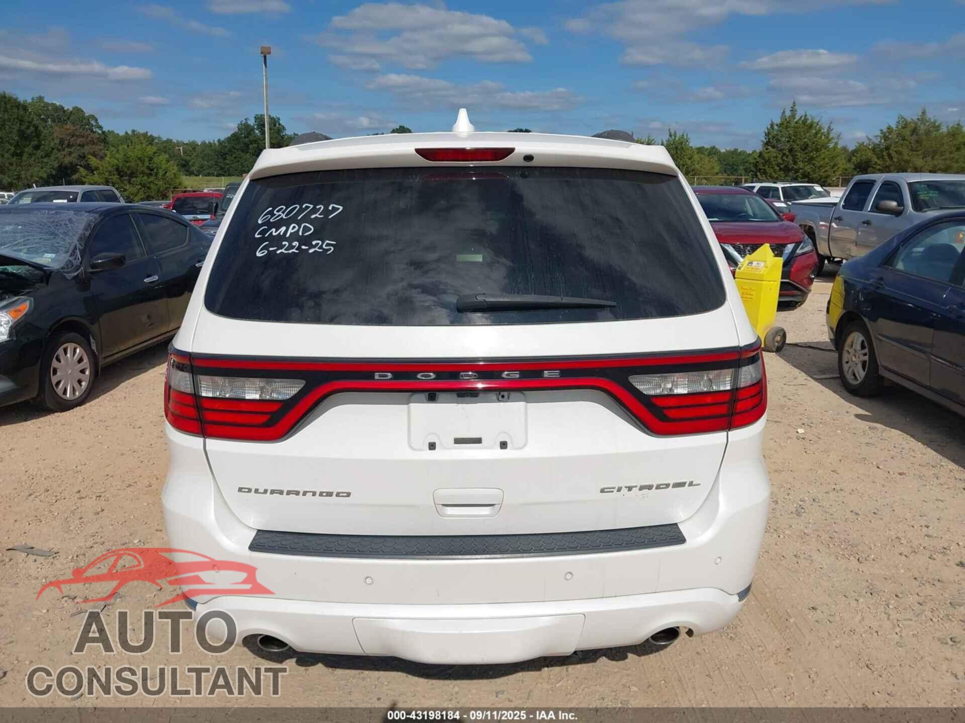 DODGE DURANGO 2017 - 1C4RDHEG1HC680727