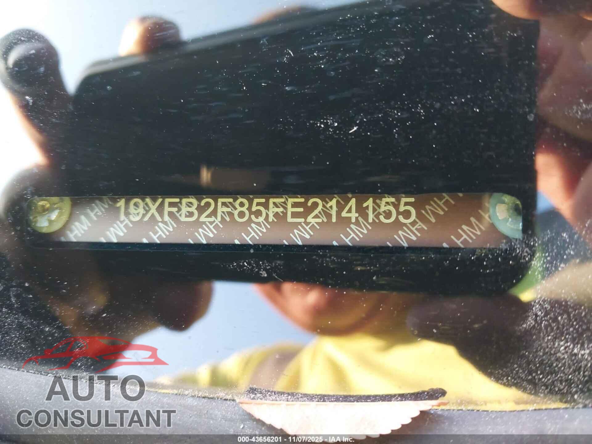 HONDA CIVIC 2015 - 19XFB2F85FE214155