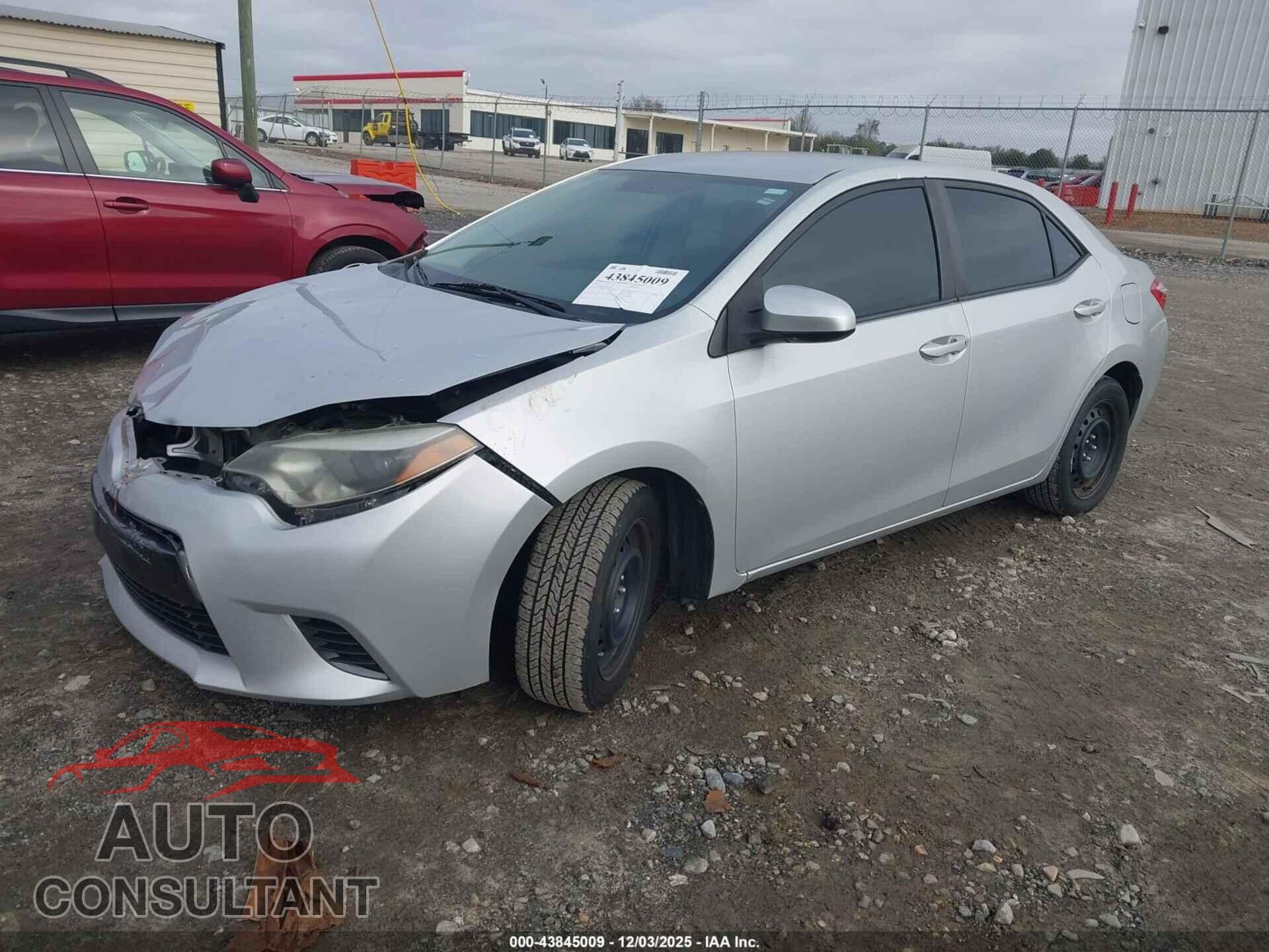 TOYOTA COROLLA 2015 - 2T1BURHE2FC273621