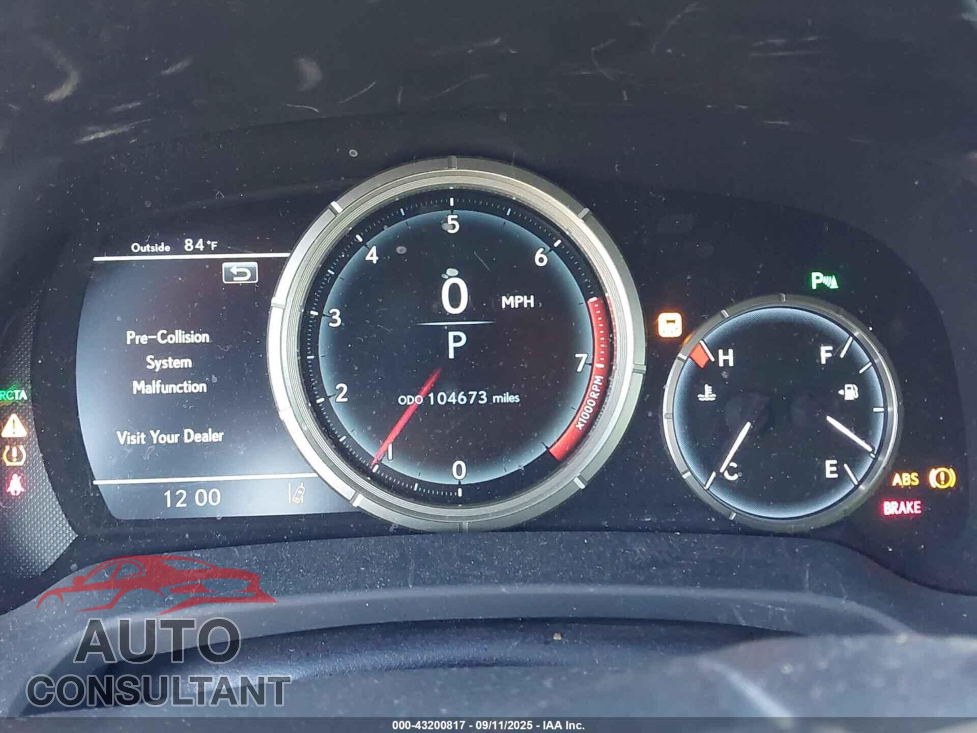 LEXUS RX 350 2017 - 2T2BZMCA8HC072149