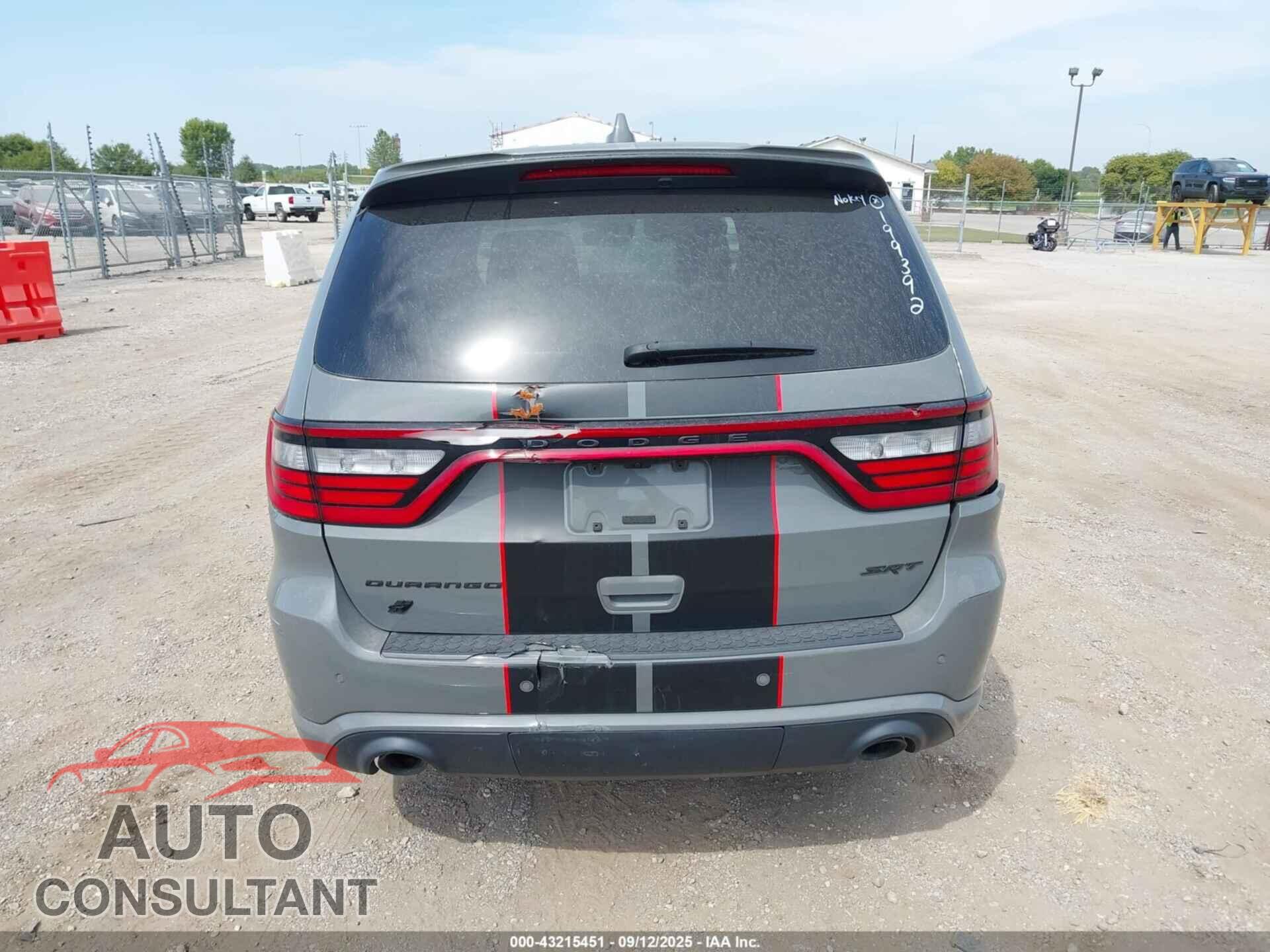 DODGE DURANGO 2022 - 1C4SDJGJ5NC199392