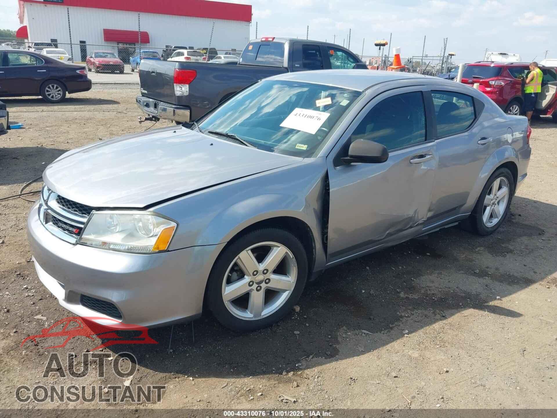 DODGE AVENGER 2013 - 1C3CDZCB1DN739619