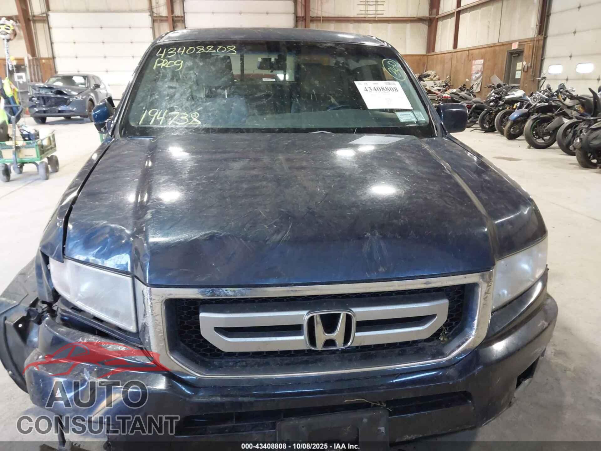 HONDA RIDGELINE 2010 - 5FPYK1F40AB010955