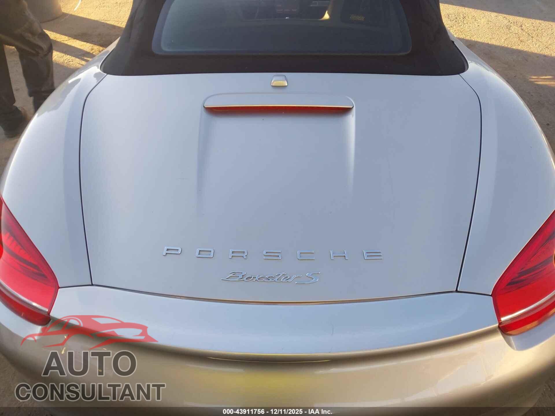 PORSCHE BOXSTER 2013 - WP0CB2A83DK132512