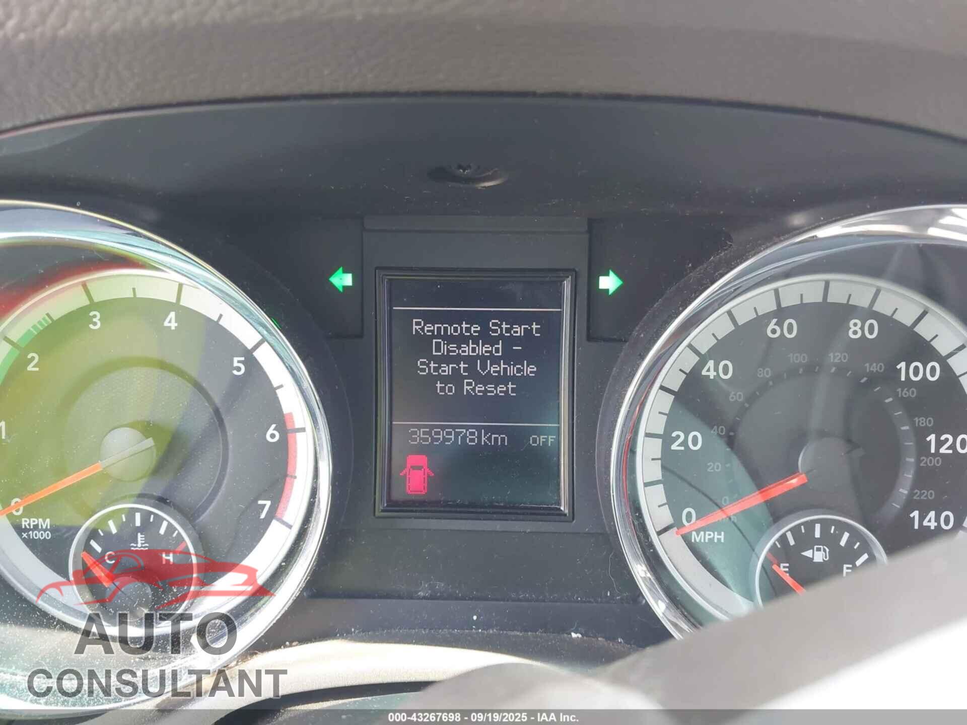 DODGE DURANGO 2011 - 1D4SD4GT6BC628041
