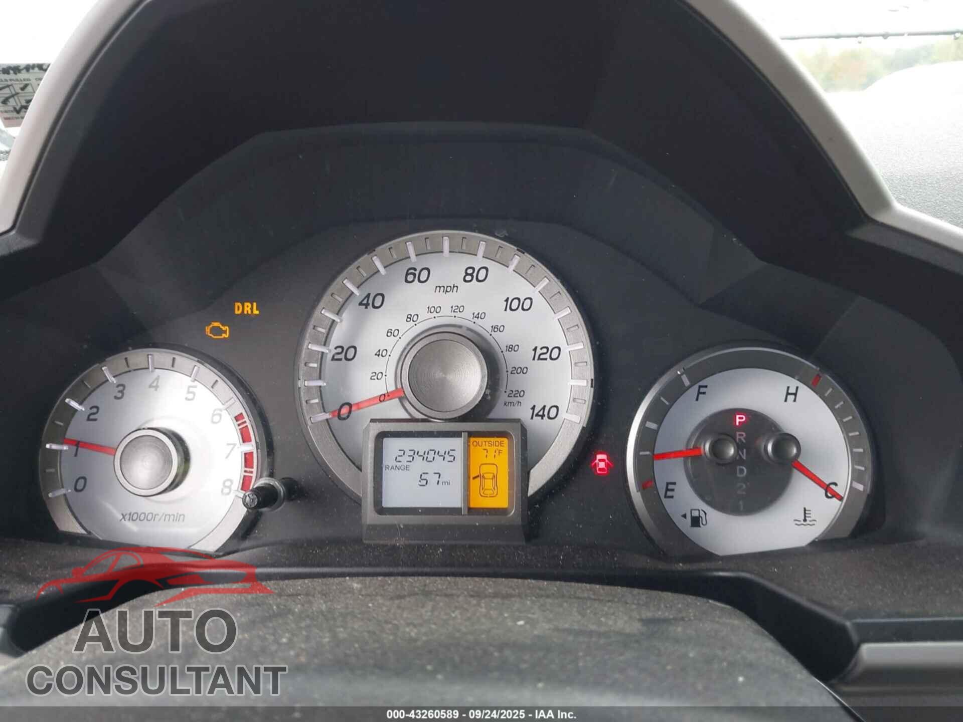 HONDA PILOT 2012 - 5FNYF4H66CB062557