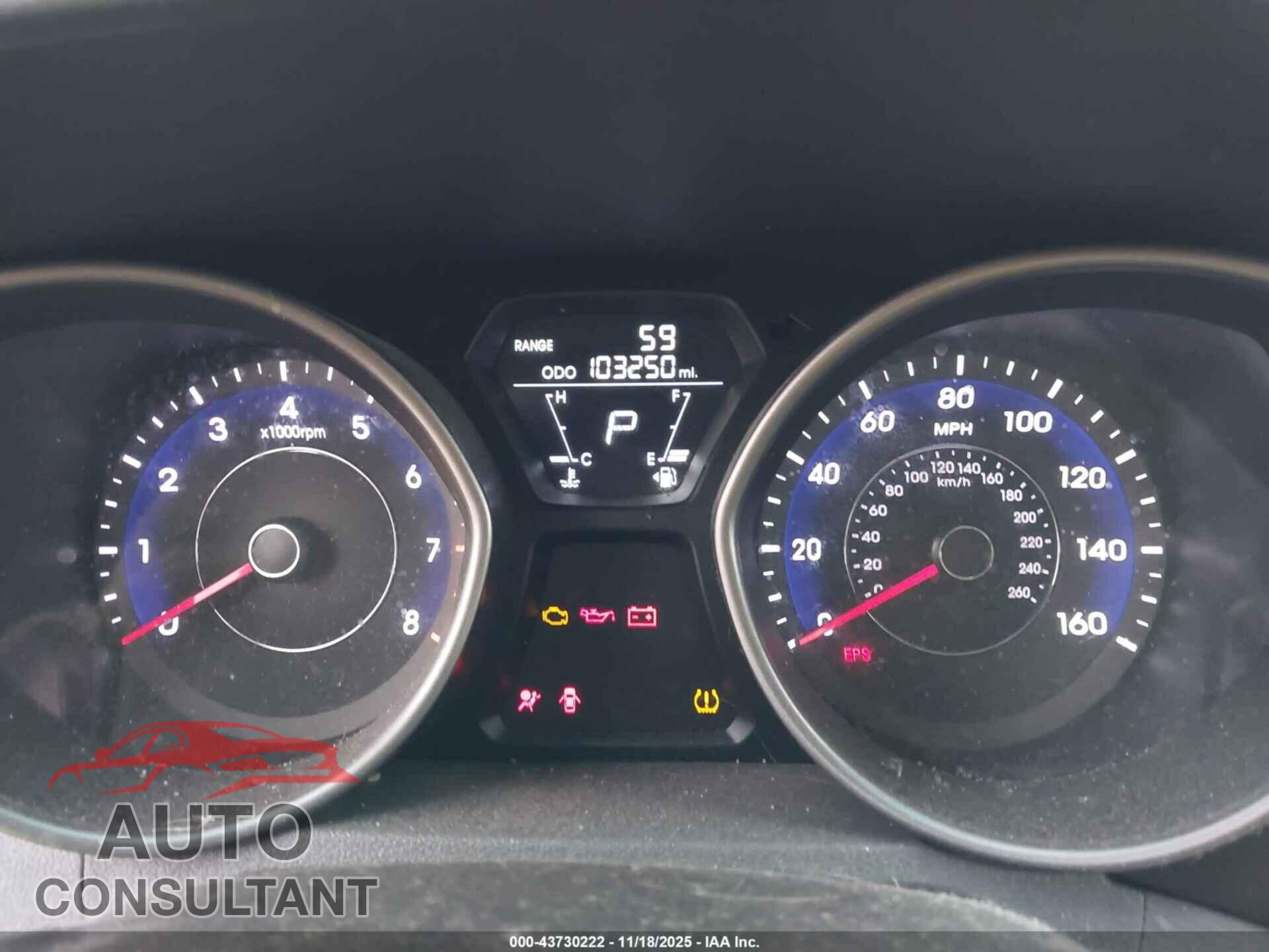 HYUNDAI ELANTRA 2013 - 5NPDH4AE2DH230465