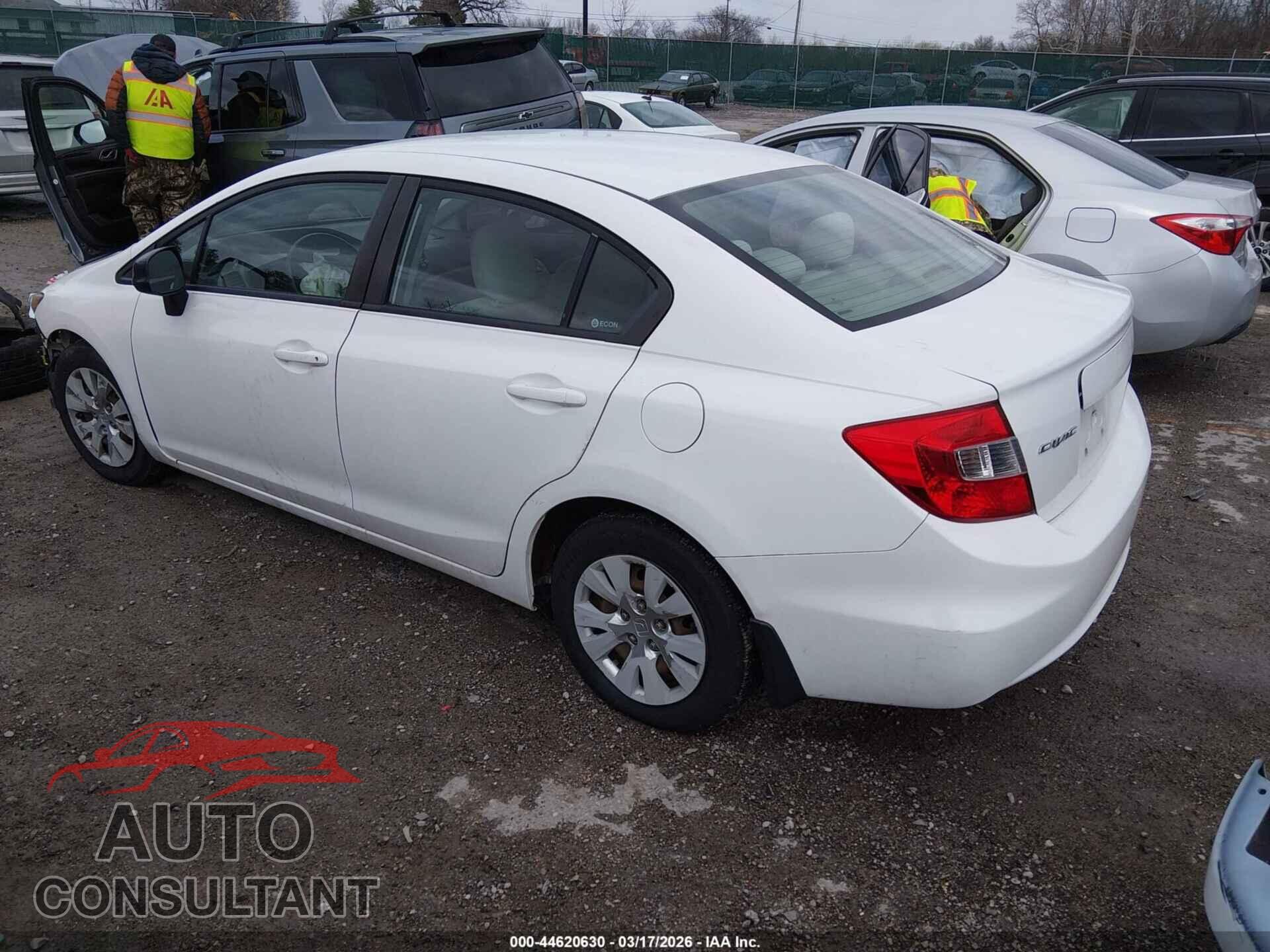 HONDA CIVIC 2012 - 19XFB2F55CE100562