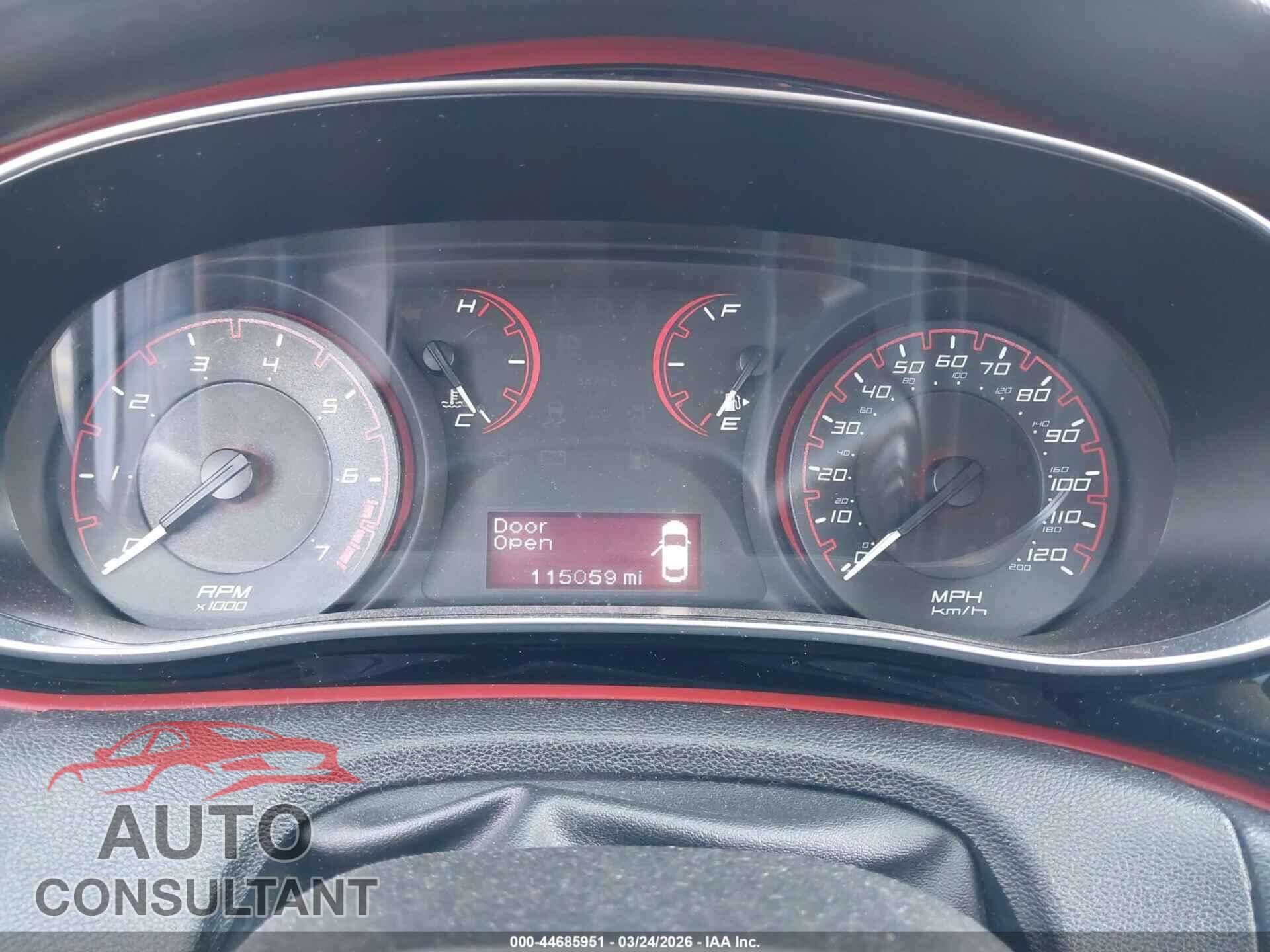DODGE DART 2015 - 1C3CDFBB3FD403575