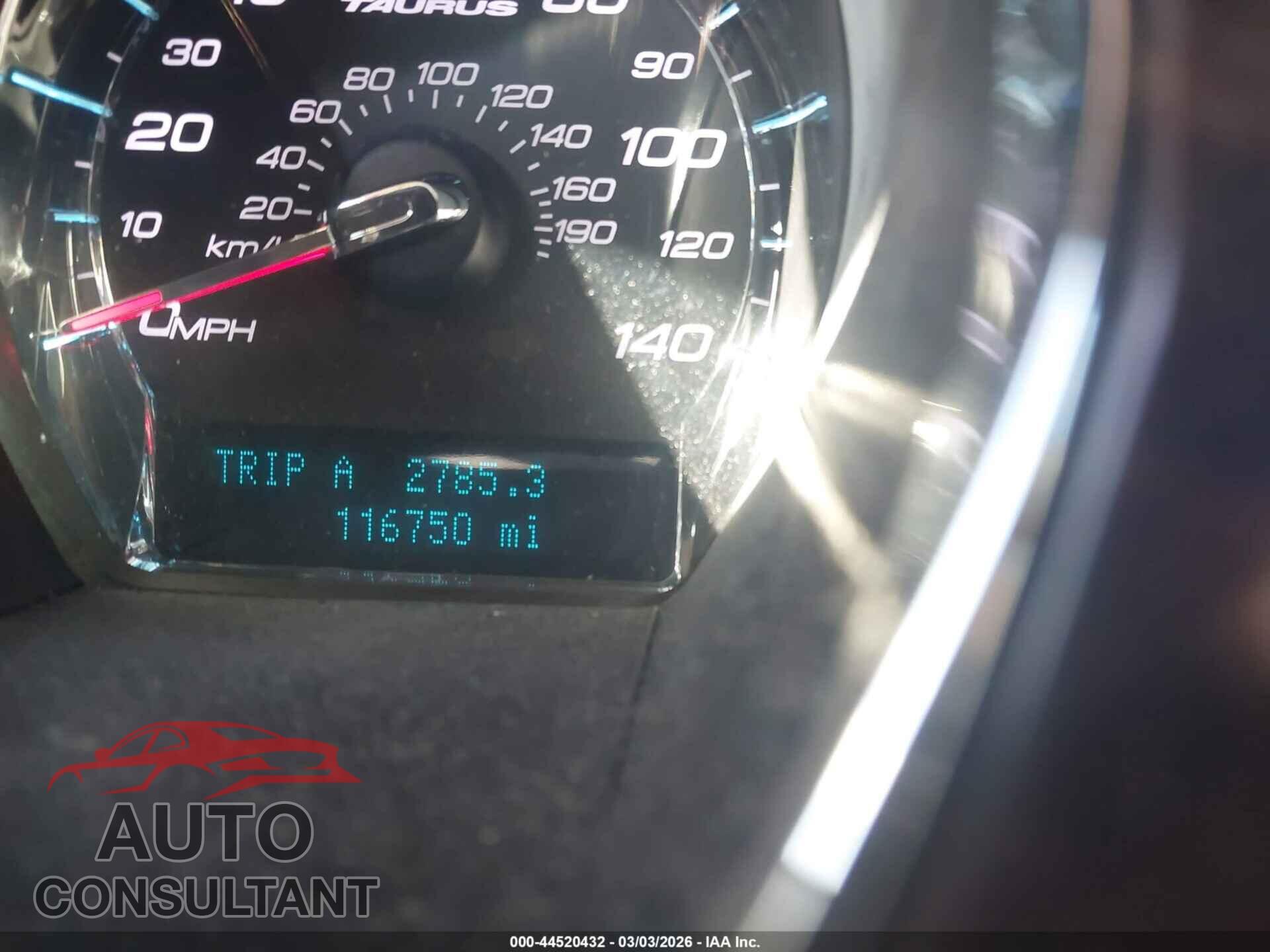 FORD TAURUS 2012 - 1FAHP2EW9CG112093