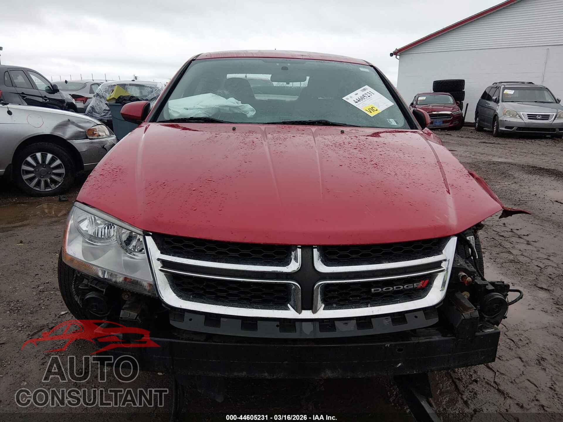 DODGE AVENGER 2012 - 1C3CDZCBXCN185561
