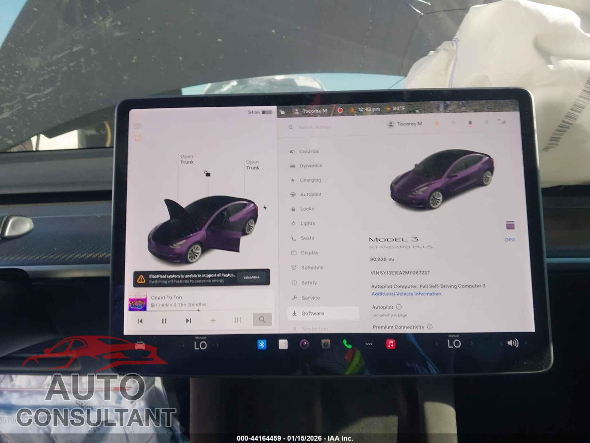 TESLA MODEL 3 2021 - 5YJ3E1EA2MF067227